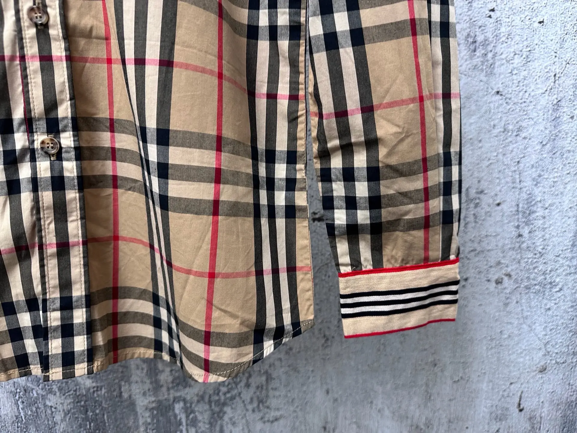 Vintage Check Cotton Twill Shirt D22524879 — view 6