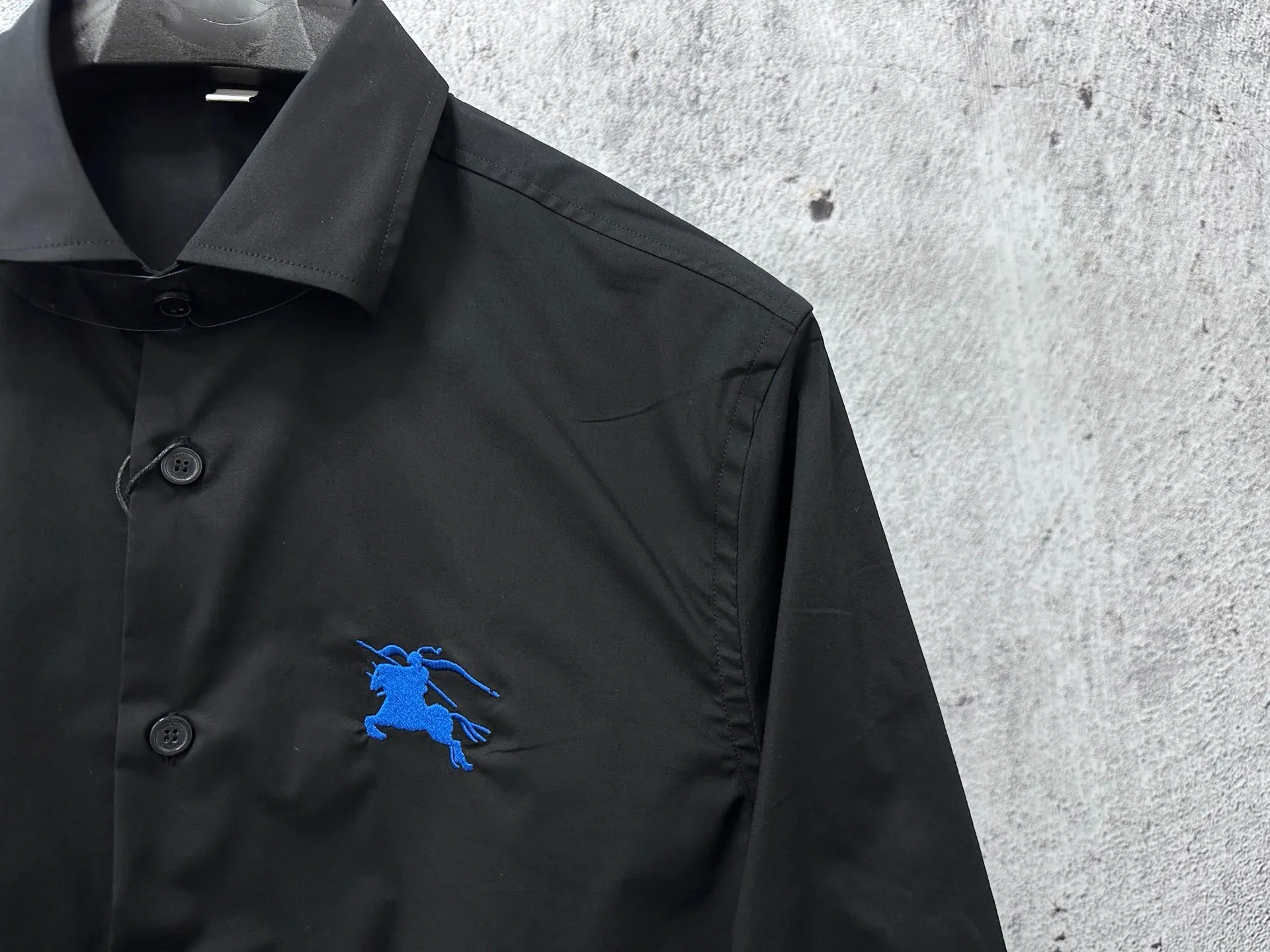 Embroidered Knight Logo Nylon Shirt D22524867 — view 3