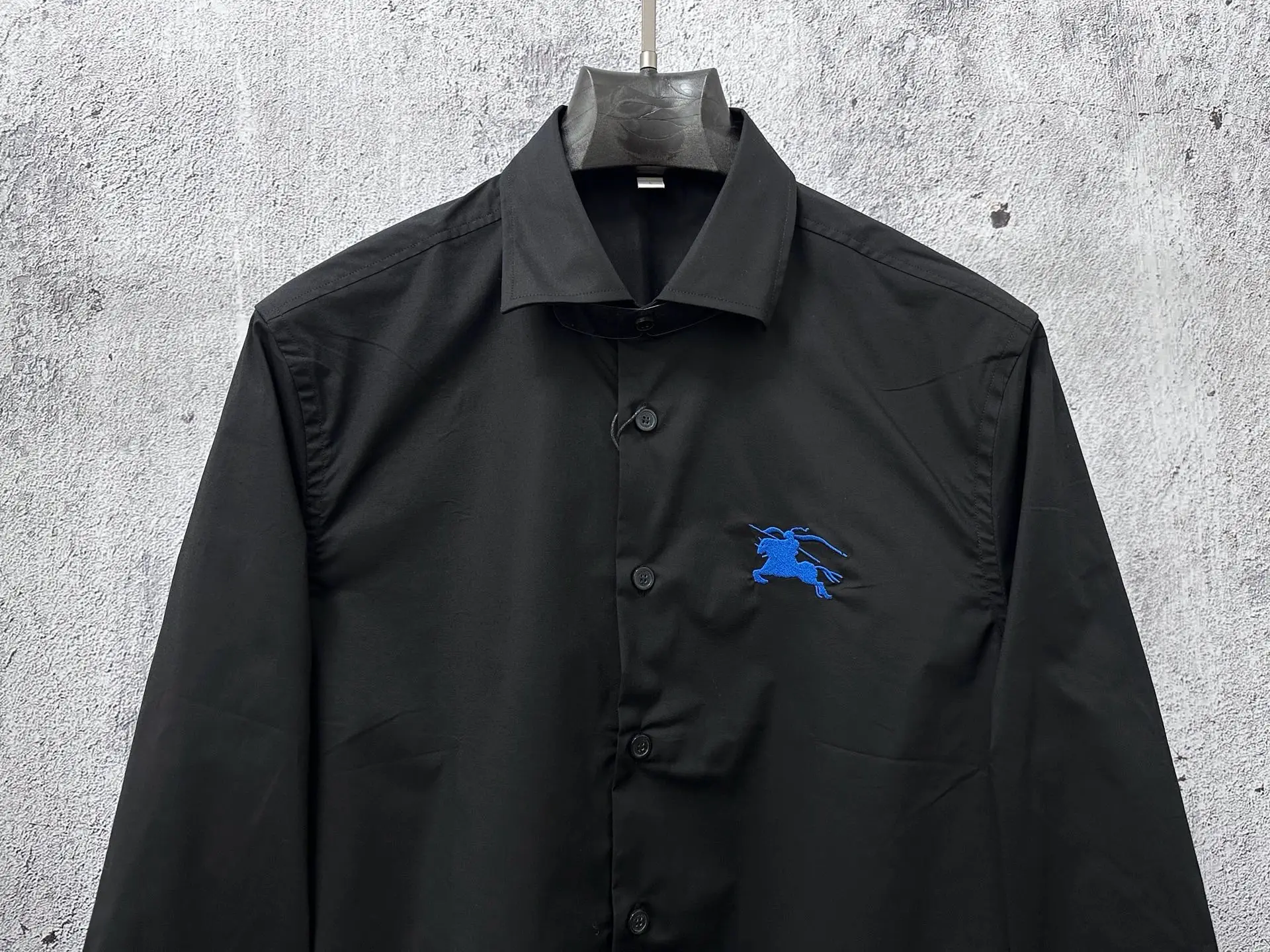 Embroidered Knight Logo Nylon Shirt D22524867 — view 5