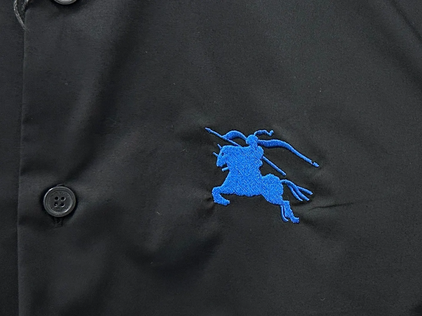 Embroidered Knight Logo Nylon Shirt D22524867 — view 7