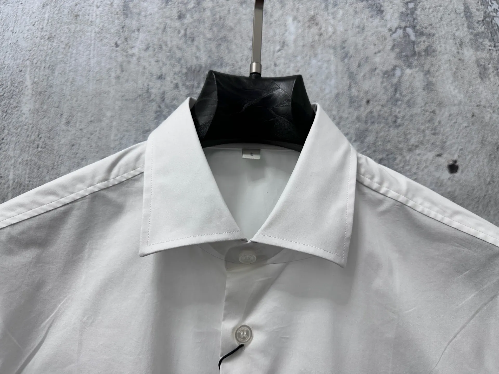 Embroidered Knight Logo Cotton-Blend Shirt D22524866 — view 4