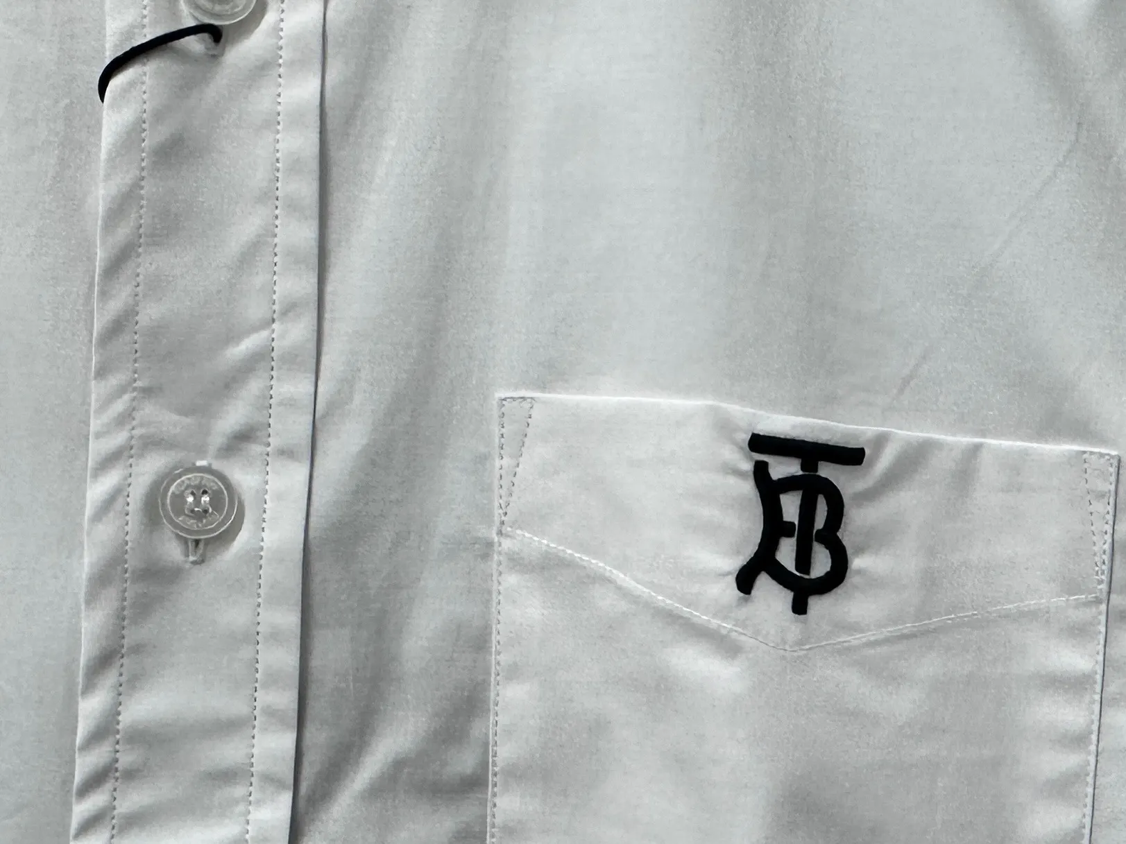 Embroidered Logo Pocket Cotton-Nylon Shirt D22524869 — view 7
