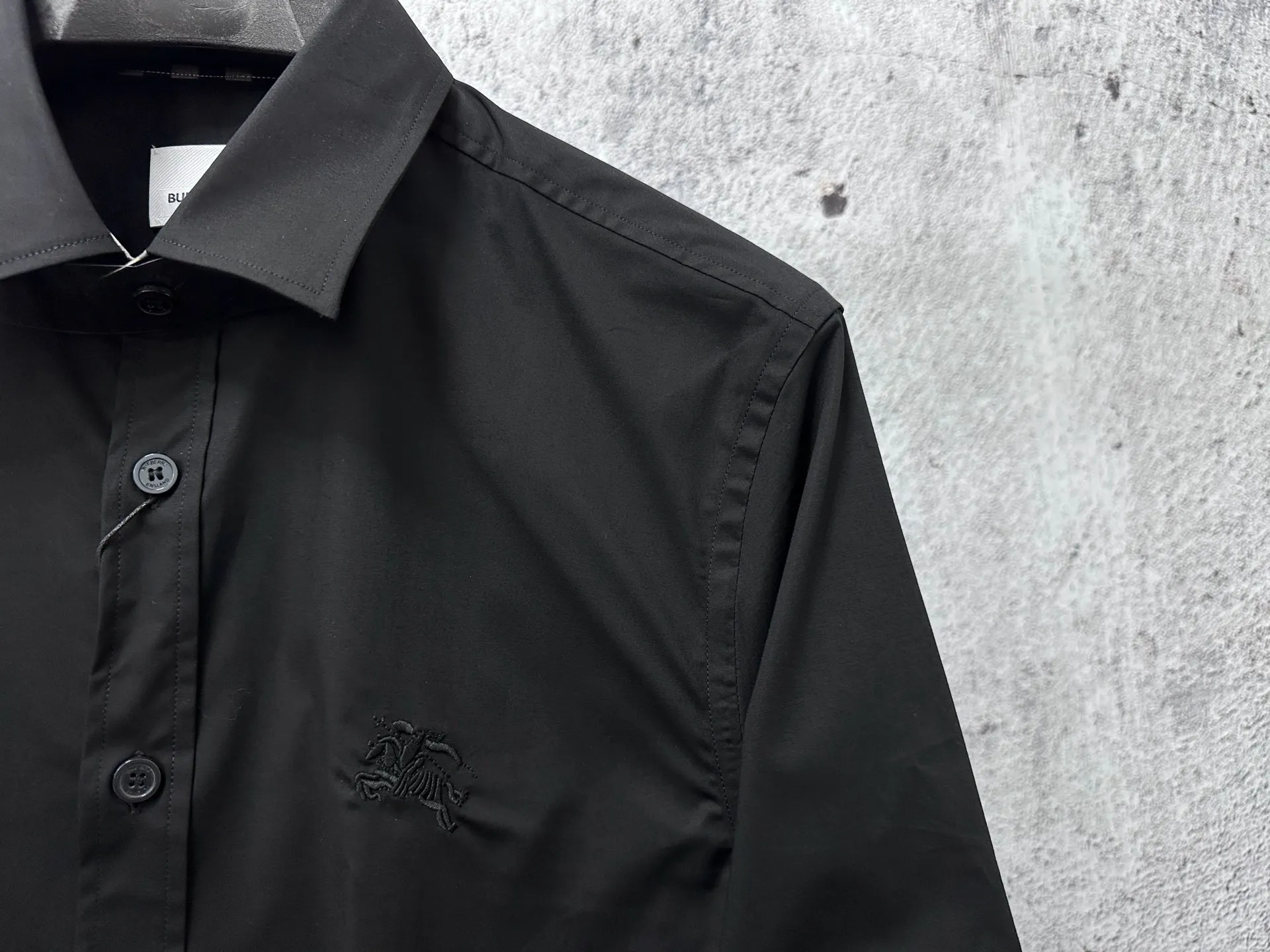 Embroidered Knight Logo Poplin Shirt D22524868 — view 3