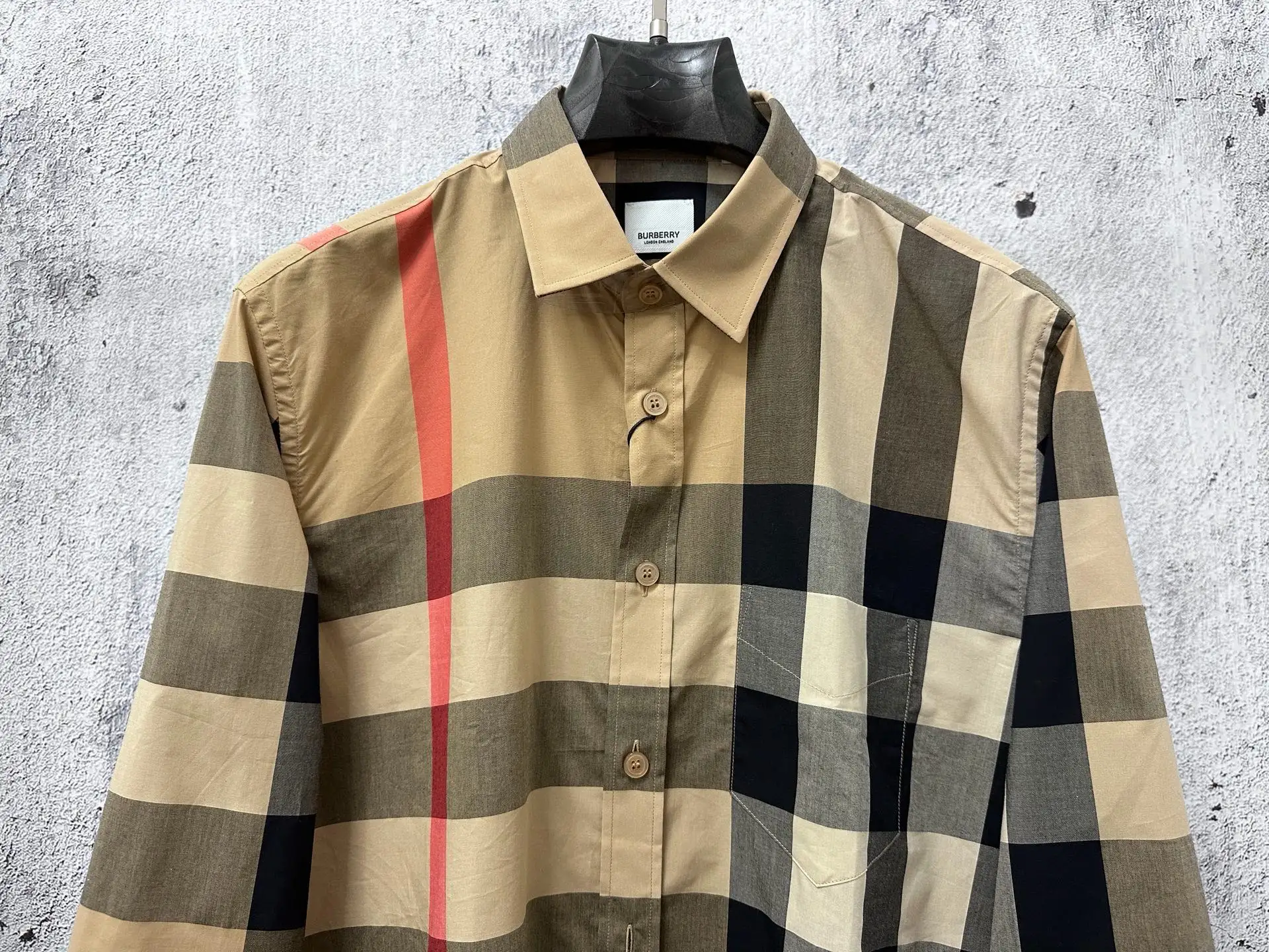 Classic Check Cotton Poplin Shirt D22524863 — view 5