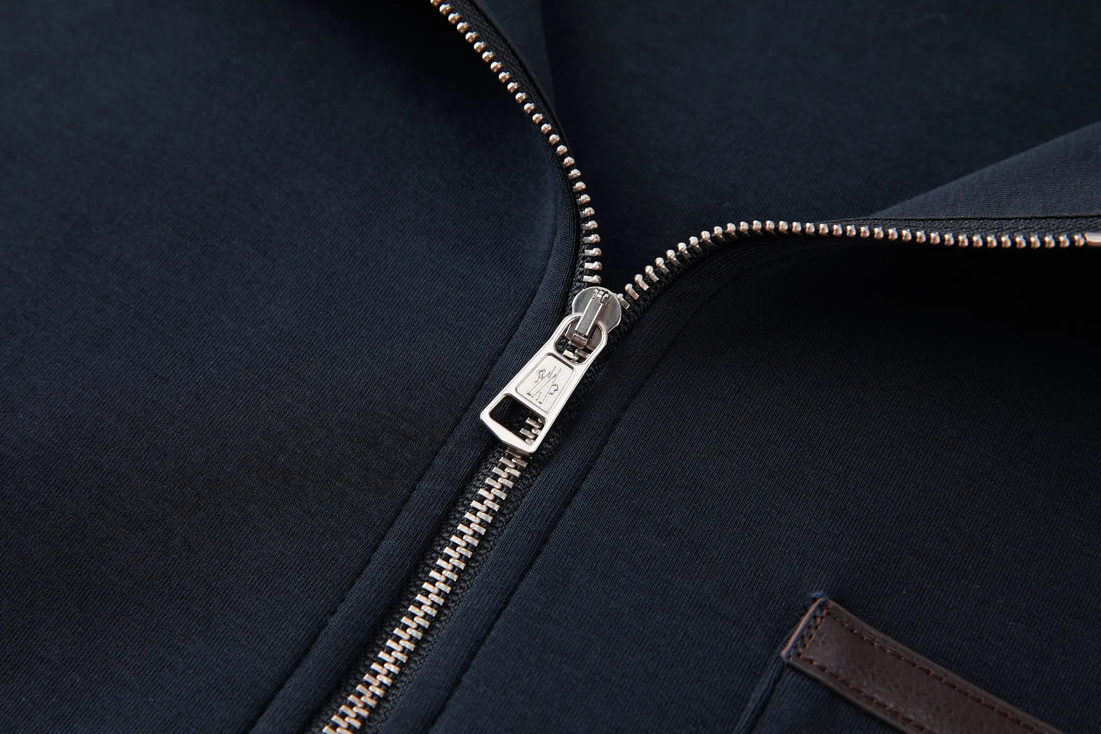 Leather-Trimmed Quarter-Zip Polo Sweatshirt D23024771 — view 4