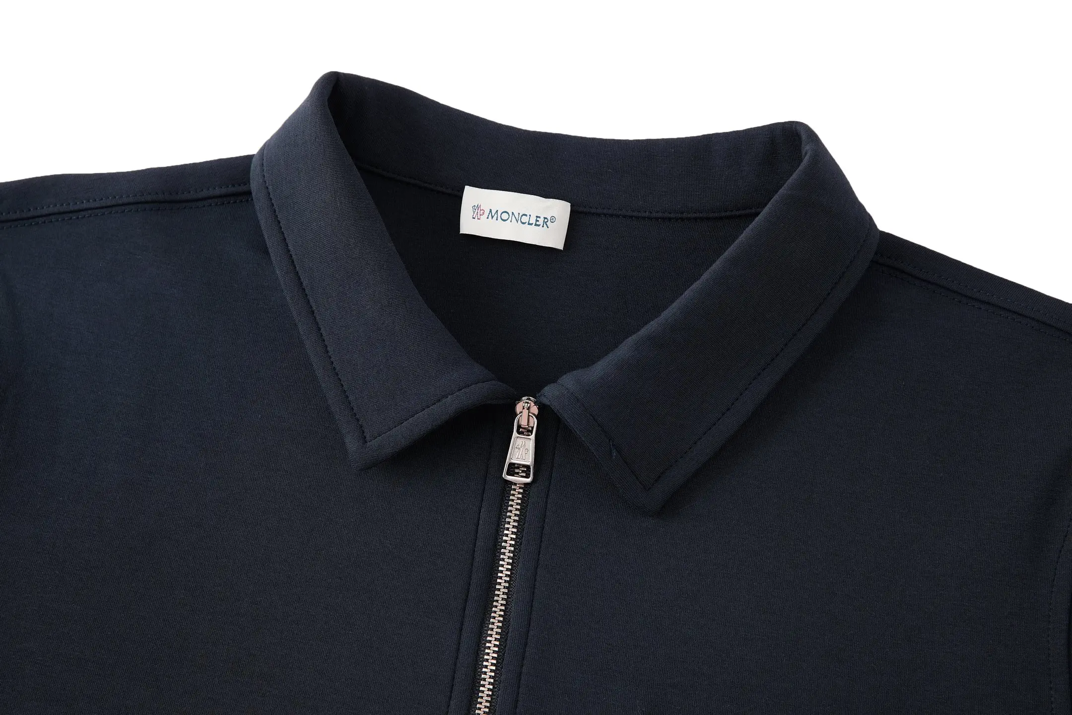 Leather-Trimmed Quarter-Zip Polo Sweatshirt D23024771 — view 5