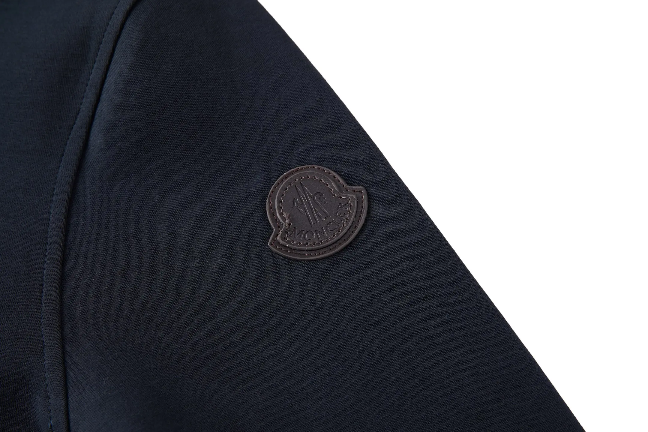 Leather-Trimmed Quarter-Zip Polo Sweatshirt D23024771 — view 7