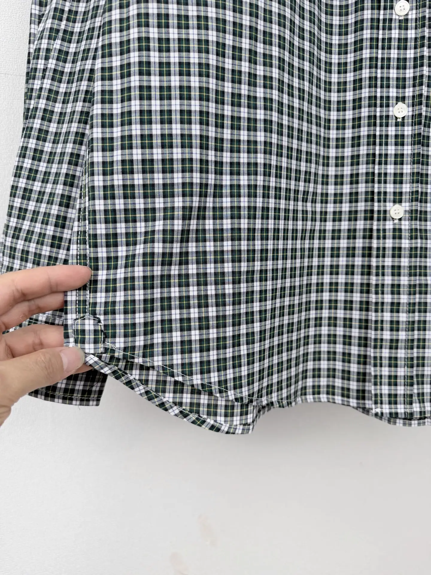 Logo-Embroidered Checked Cotton Poplin Shirt D23021300 — view 8