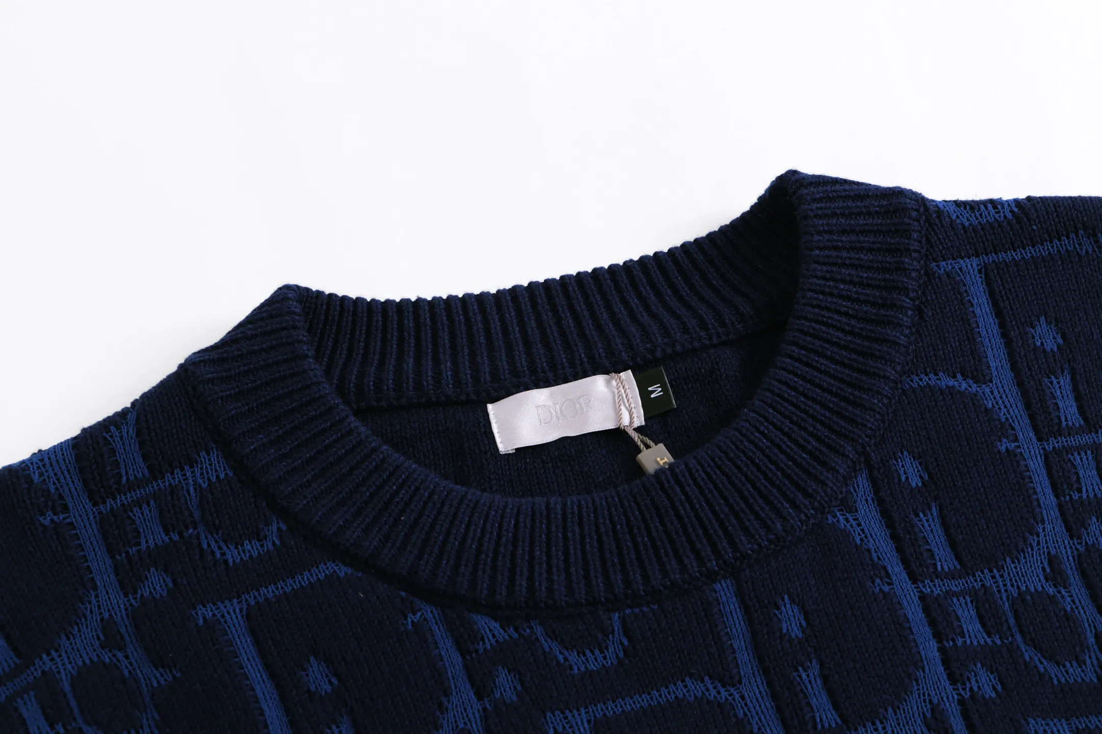 Oblique Monogram Wool Crew-Neck Sweater D23023356 — view 4