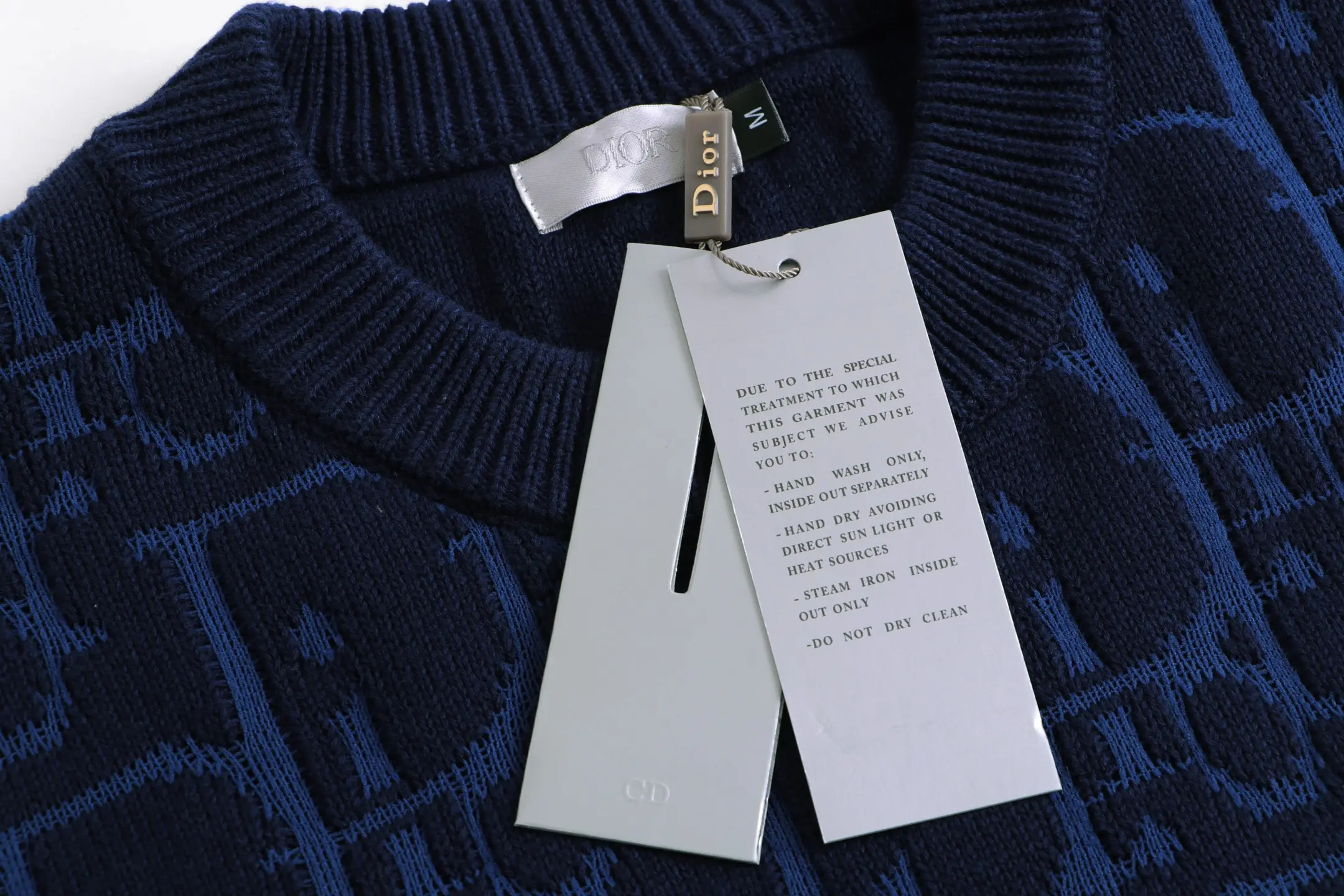 Oblique Monogram Wool Crew-Neck Sweater D23023356 — view 7