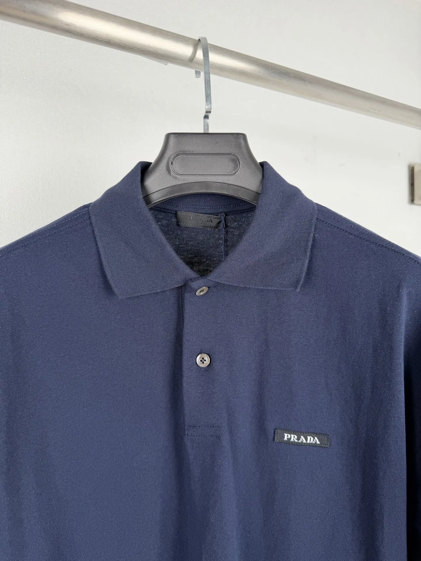 Logo-Label Long-Sleeved Polo Shirt D23022859 — view 5