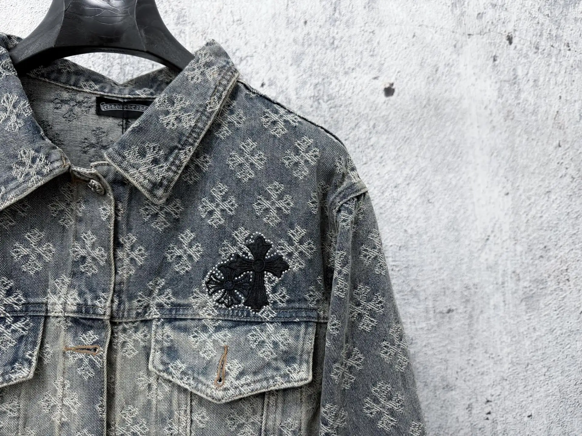 Monogram Jacquard Rhinestone Denim Jacket D23524856 — view 3