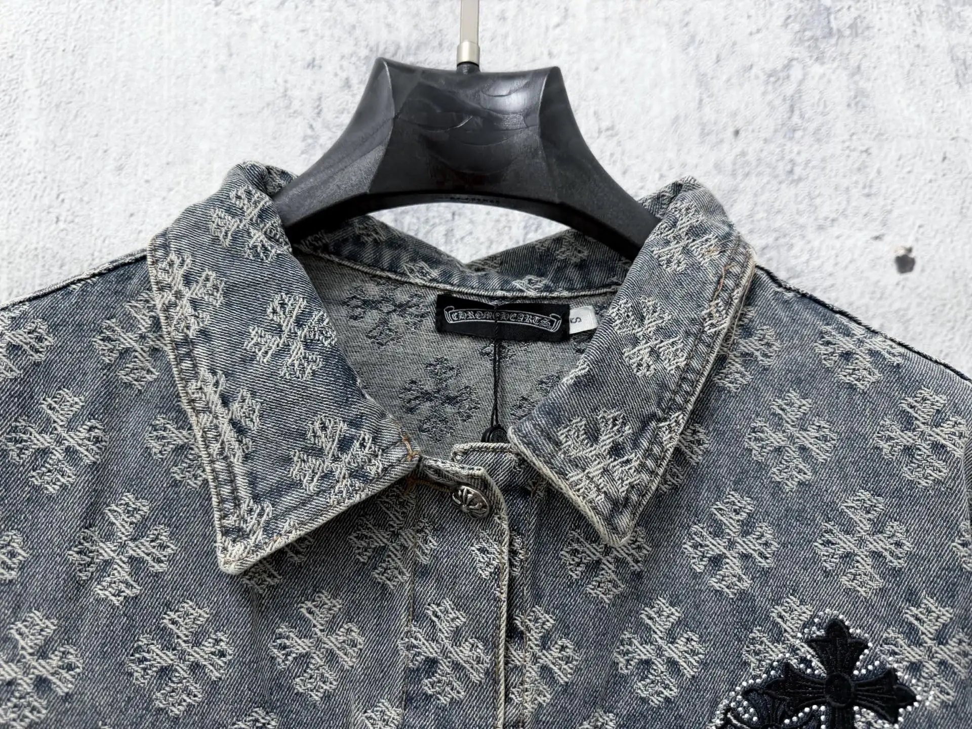 Monogram Jacquard Rhinestone Denim Jacket D23524856 — view 4