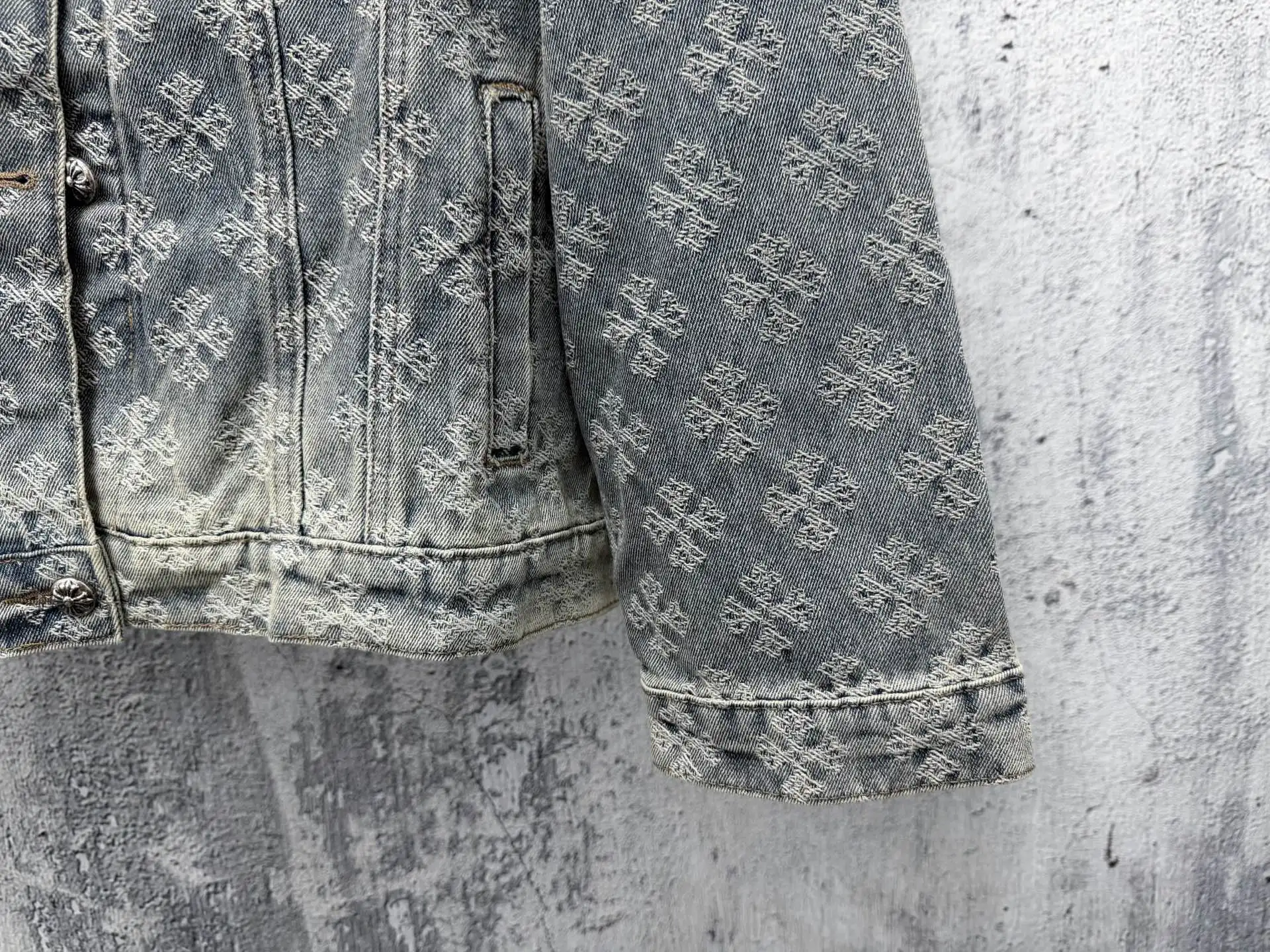 Monogram Jacquard Rhinestone Denim Jacket D23524856 — view 6