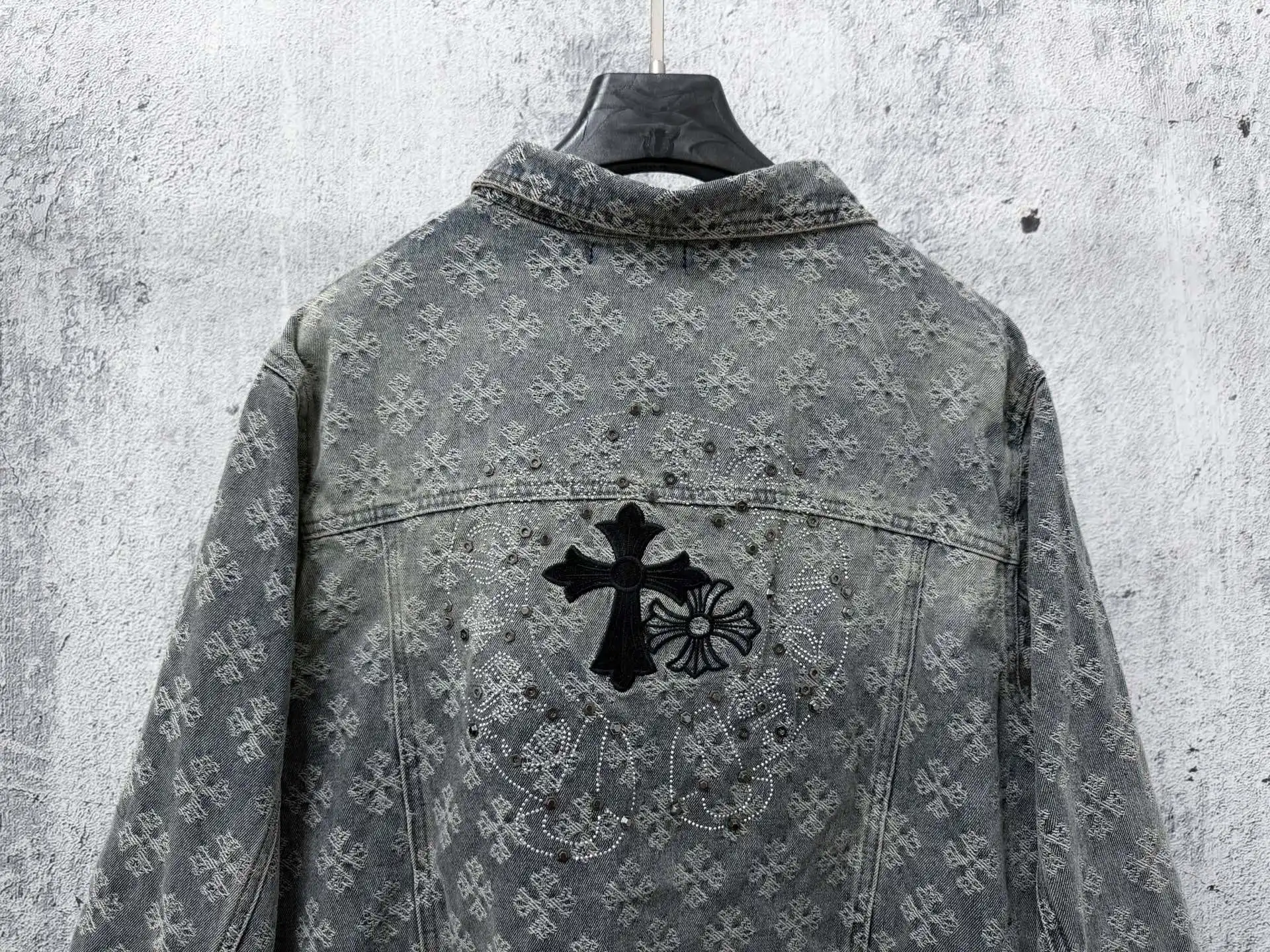Monogram Jacquard Rhinestone Denim Jacket D23524856 — view 8