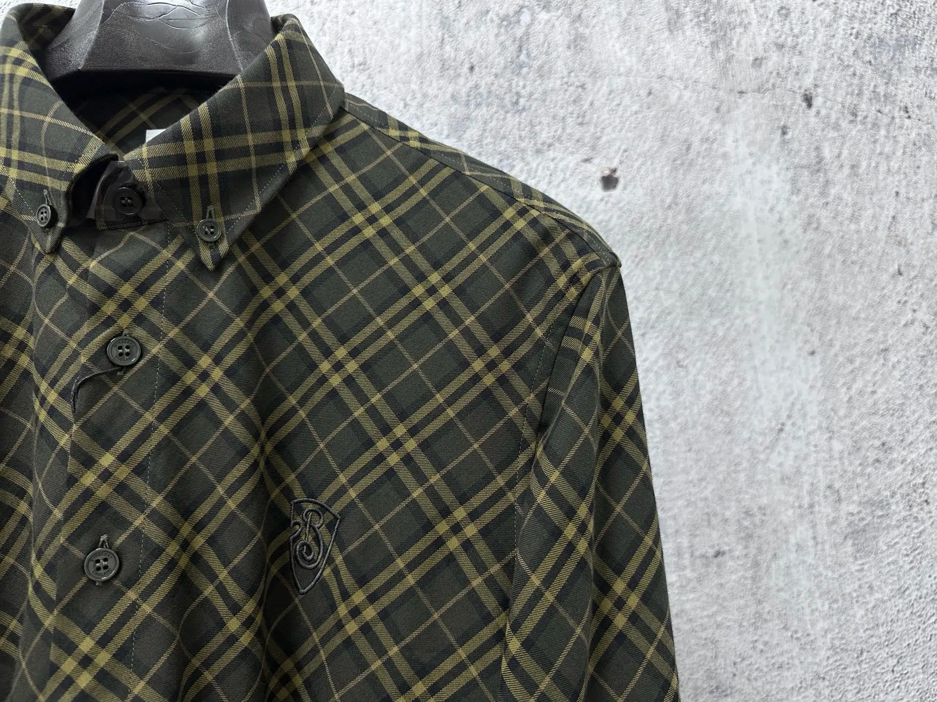 Diamond Check Embroidered Nylon Shirt D23524870 — view 4