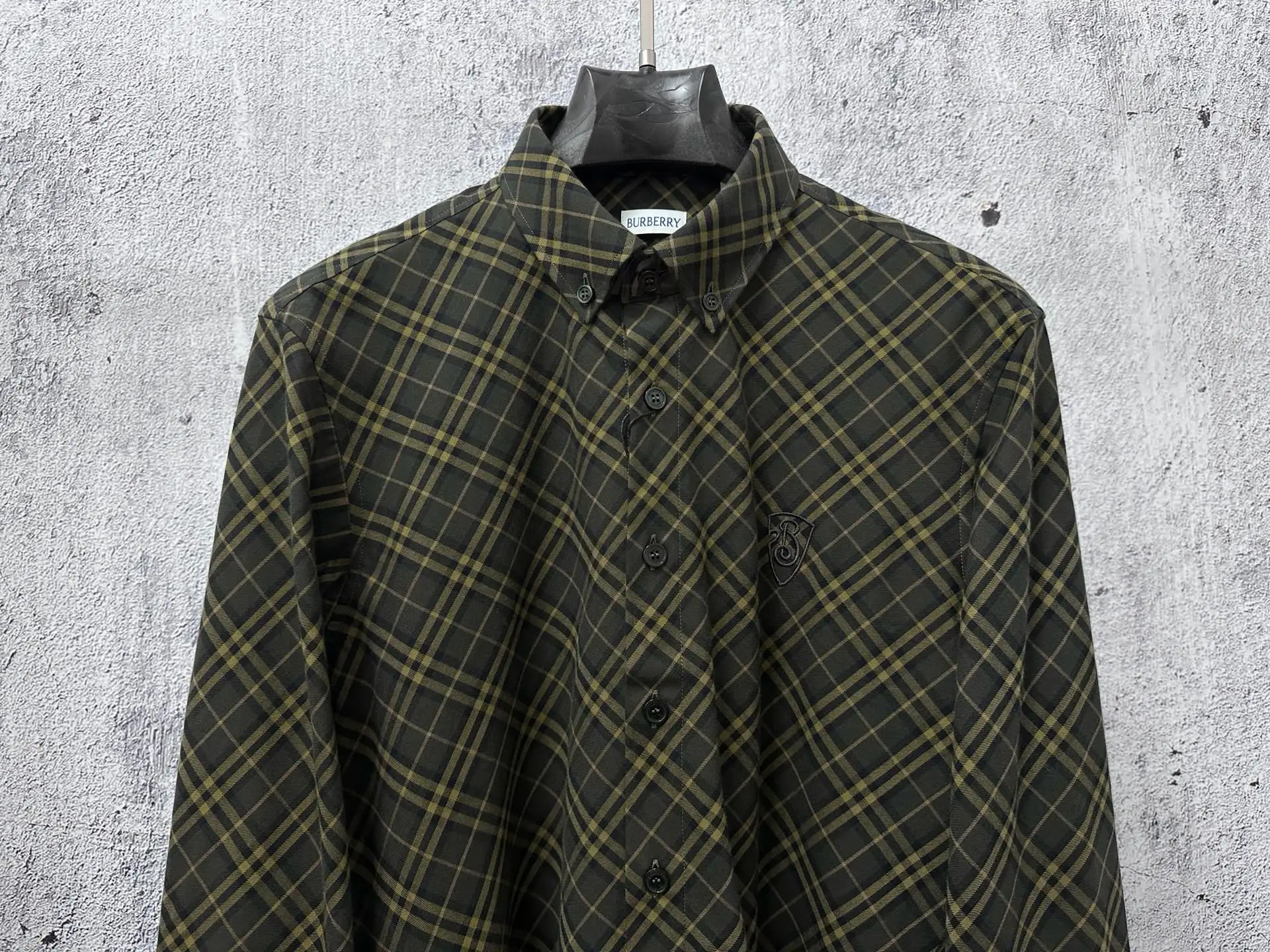 Diamond Check Embroidered Nylon Shirt D23524870 — view 5