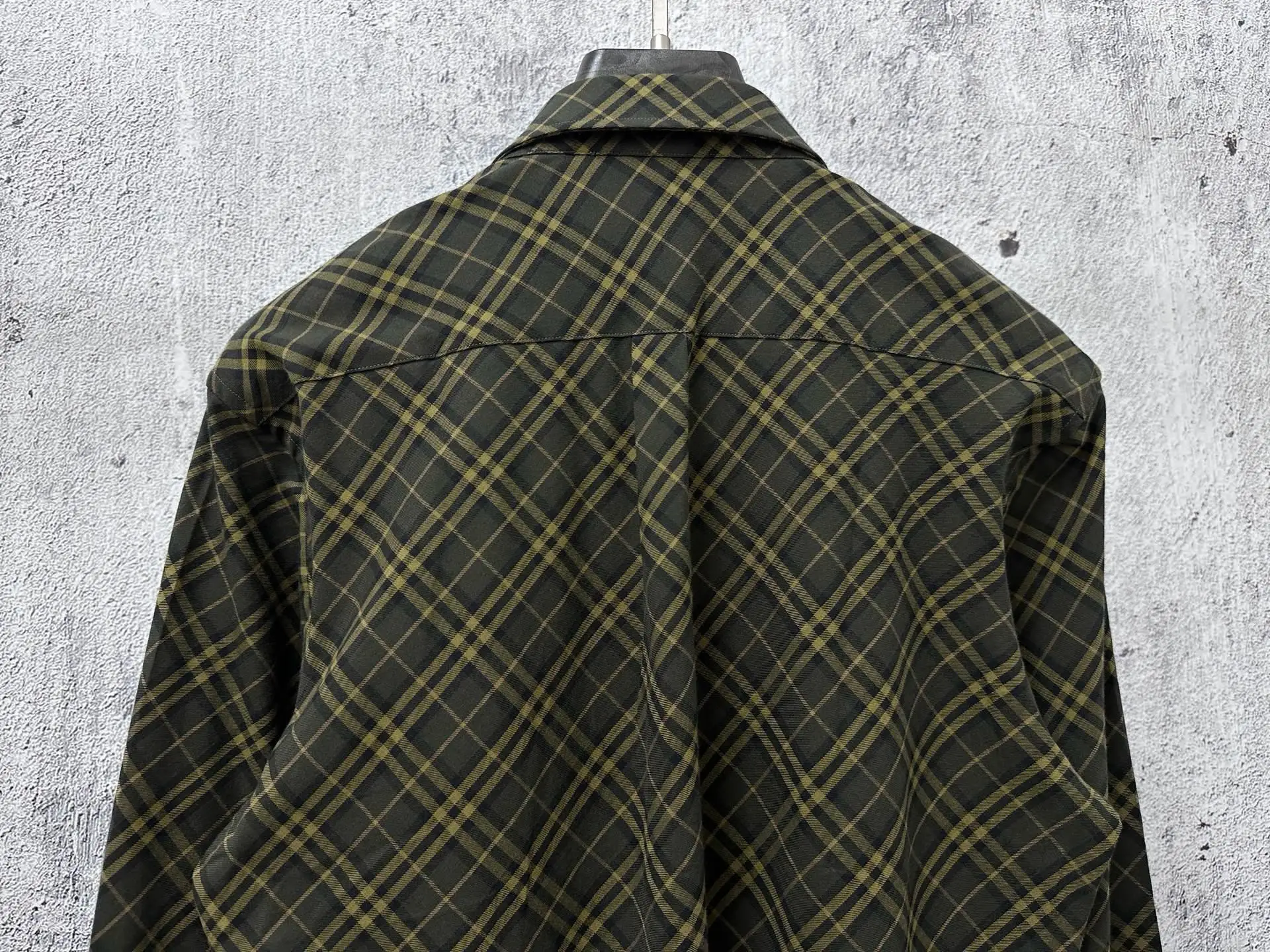 Diamond Check Embroidered Nylon Shirt D23524870 — view 6