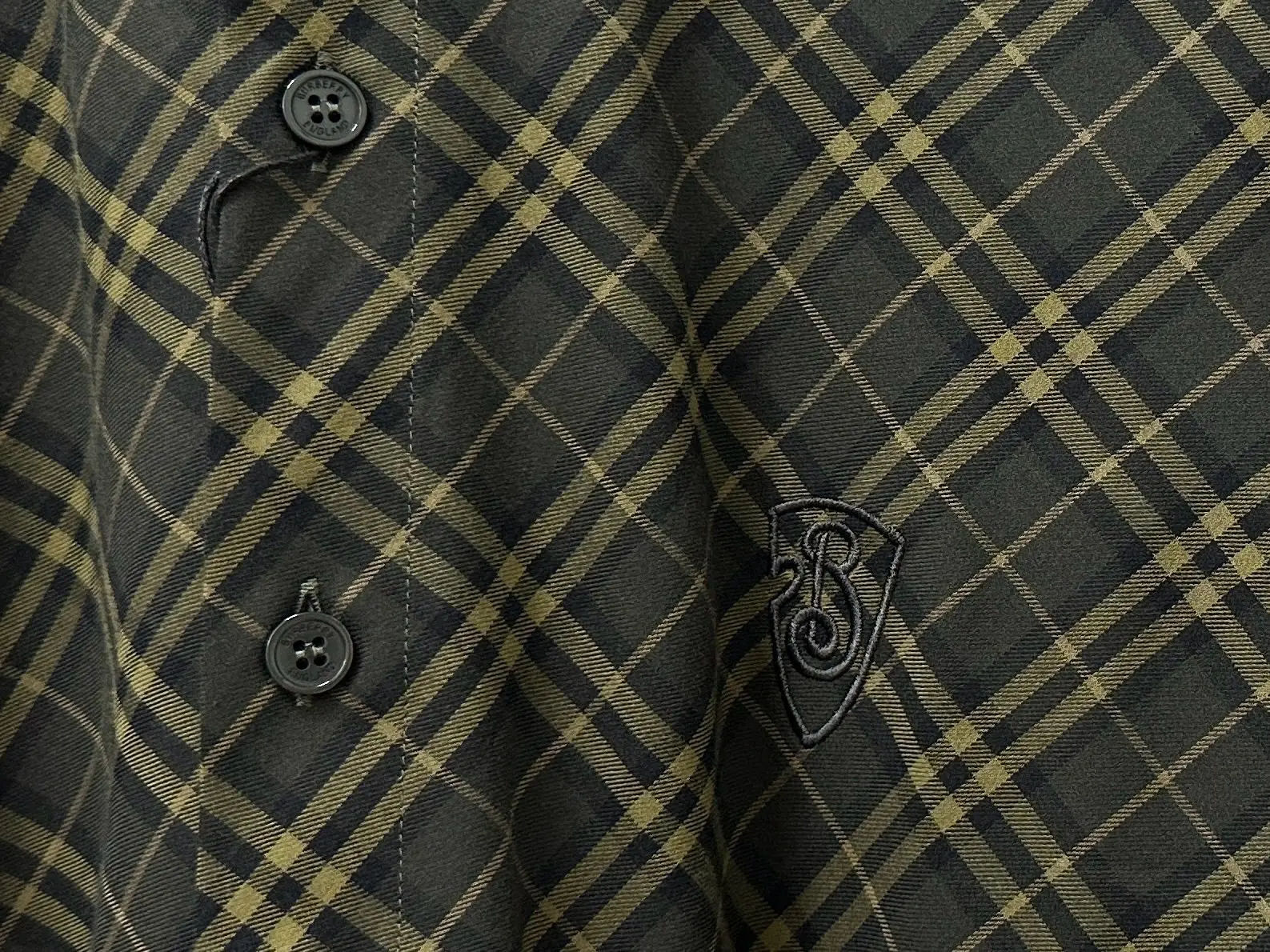 Diamond Check Embroidered Nylon Shirt D23524870 — view 7