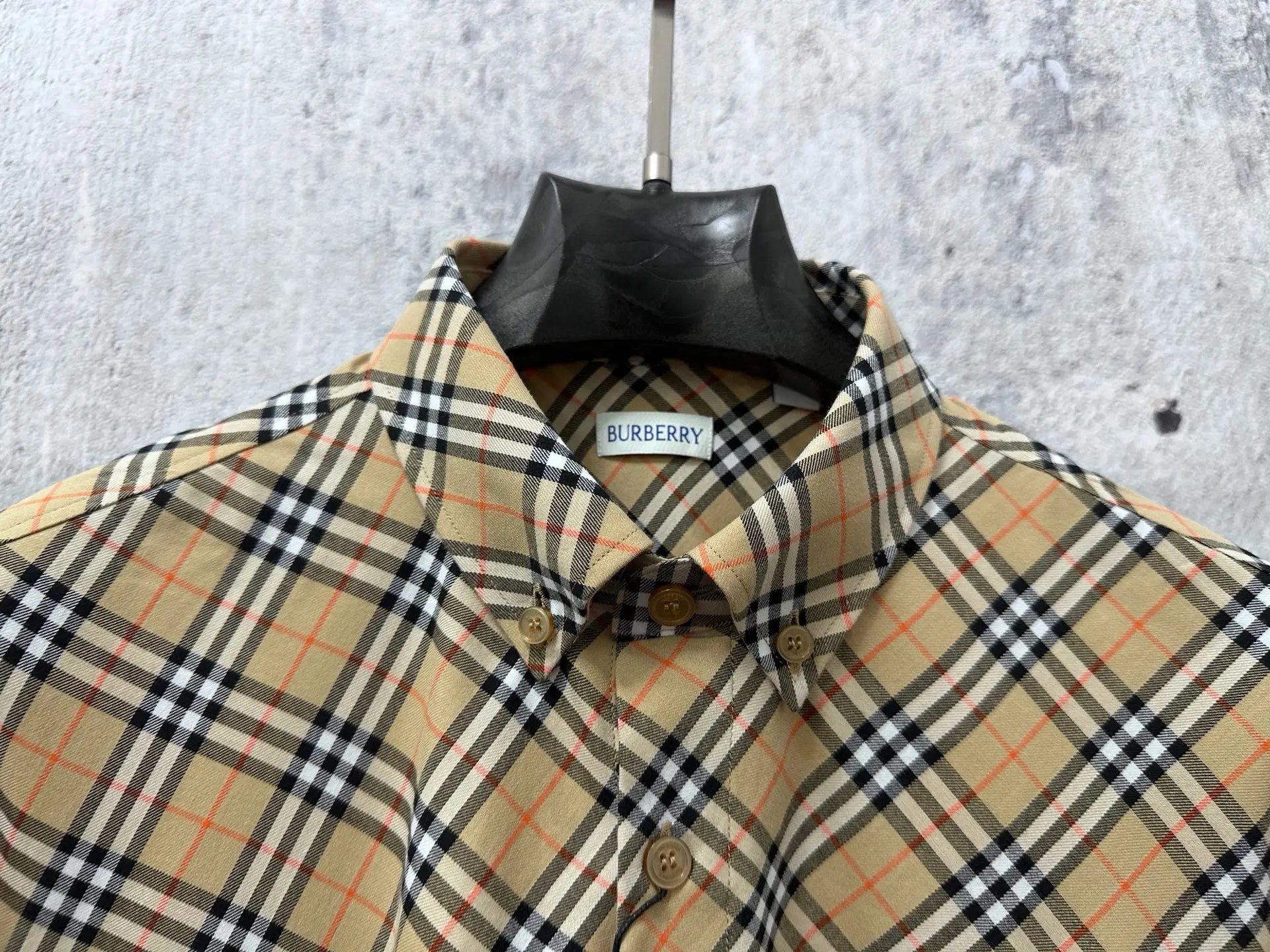 Embroidered Diamond Check Nylon Shirt D23524871 — view 4