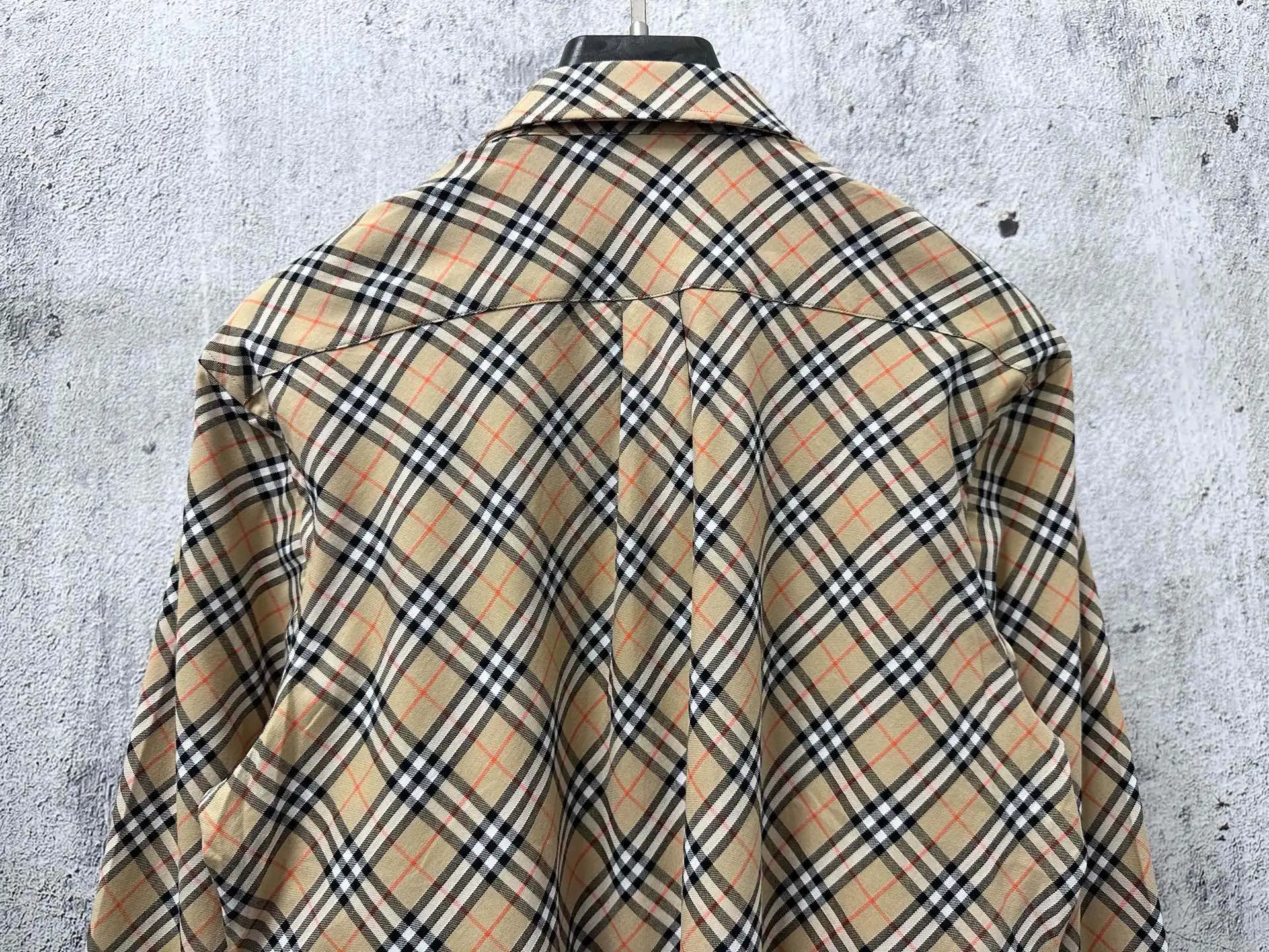 Embroidered Diamond Check Nylon Shirt D23524871 — view 8