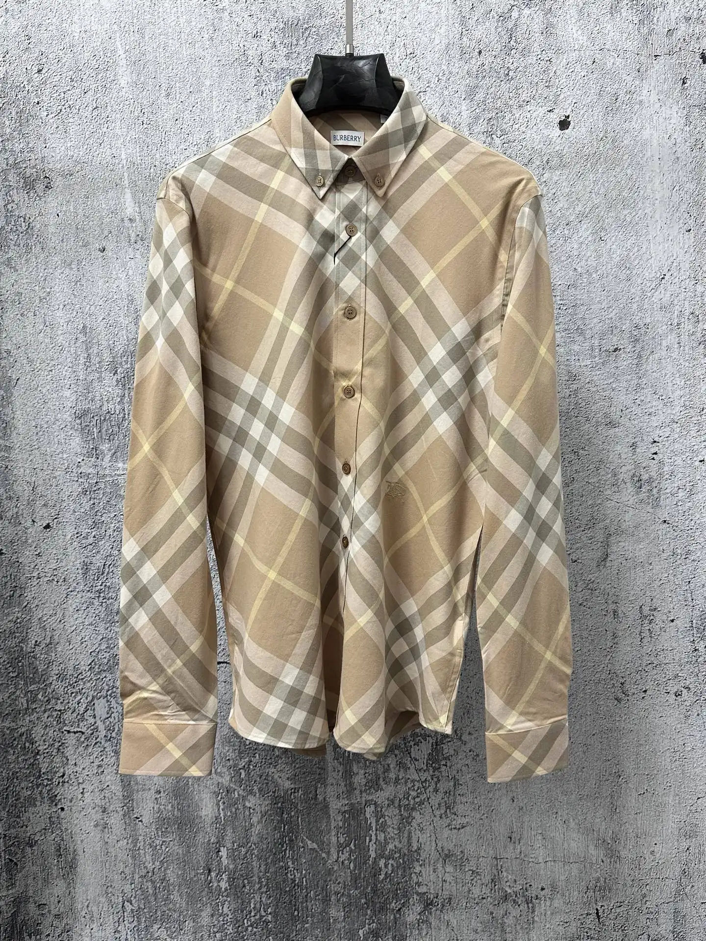 Diagonal Check Button-Down Shirt D23524872