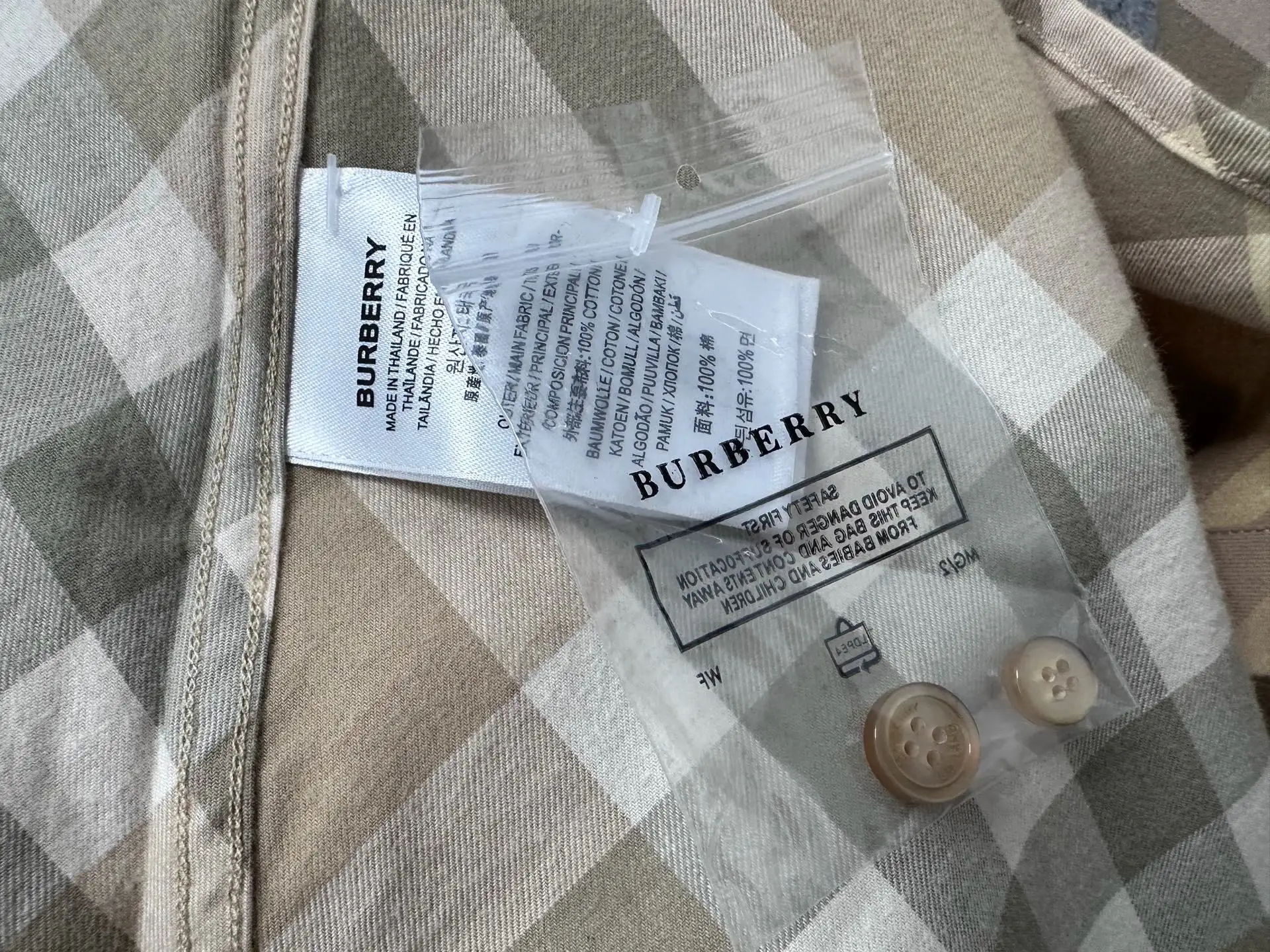 Diagonal Check Button-Down Shirt D23524872 — view 9