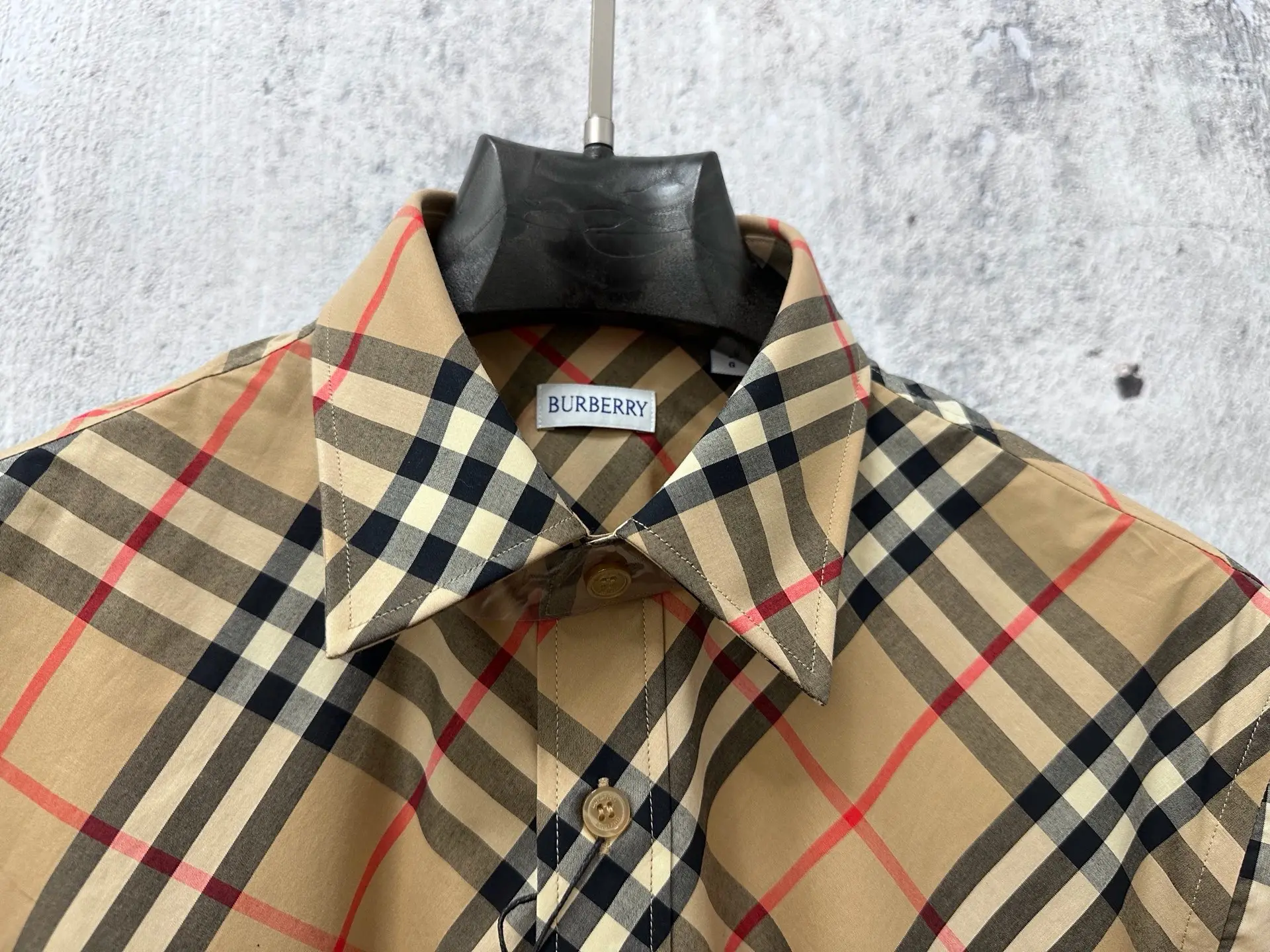 Vintage Check Nylon Twill Shirt D23524874 — view 4