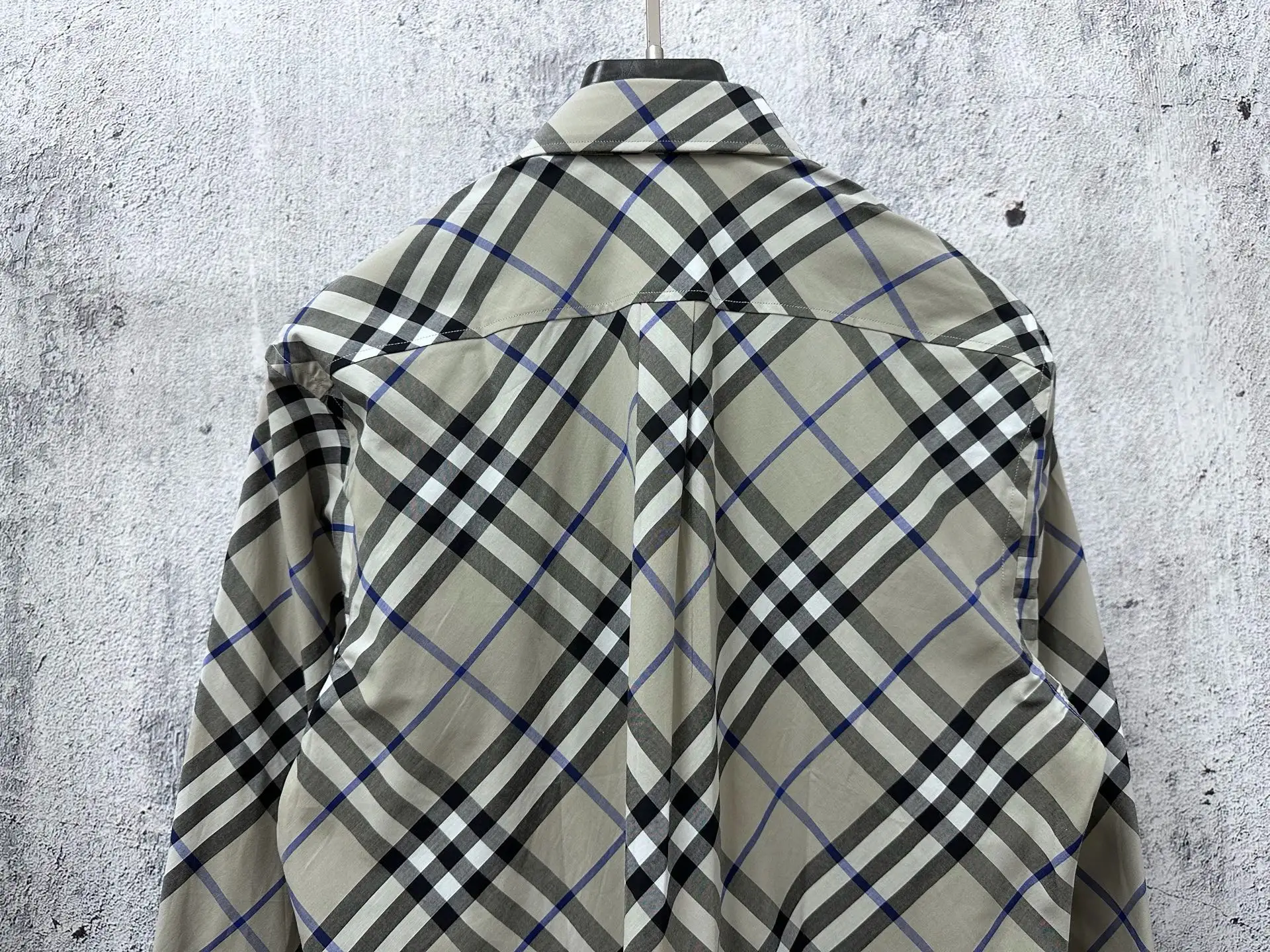 Check Technical Twill Long-Sleeved Shirt D23524873 — view 7