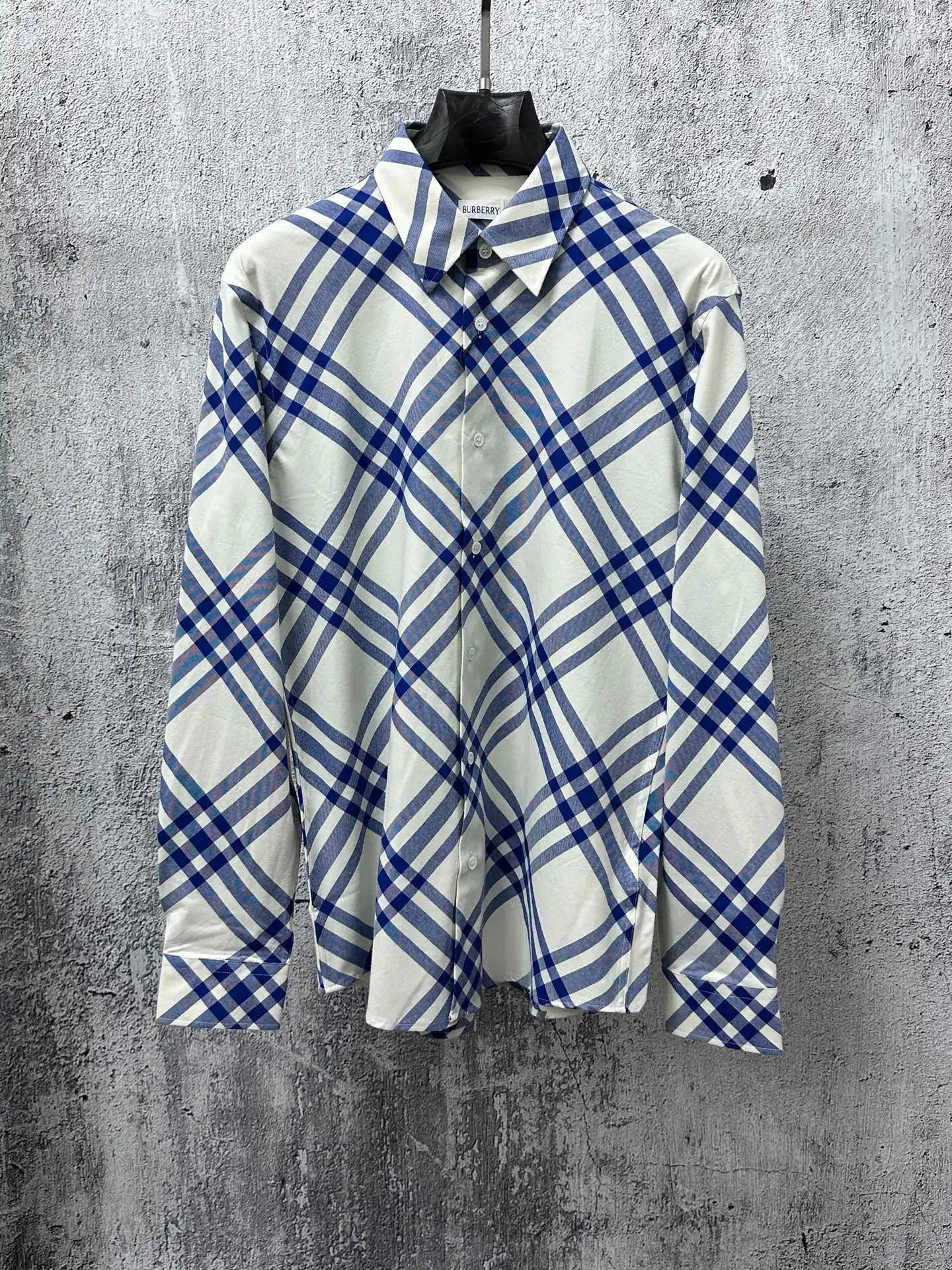 Diamond Check Technical Twill Shirt D23524865