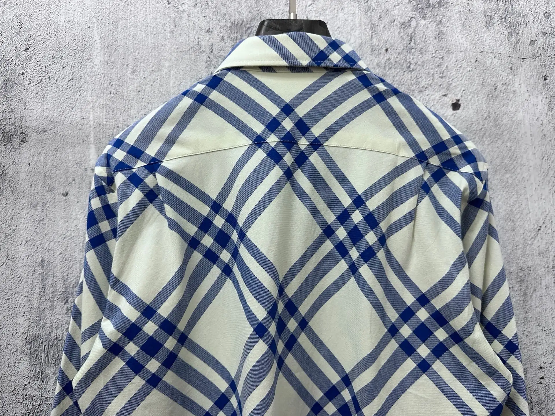 Diamond Check Technical Twill Shirt D23524865 — view 8