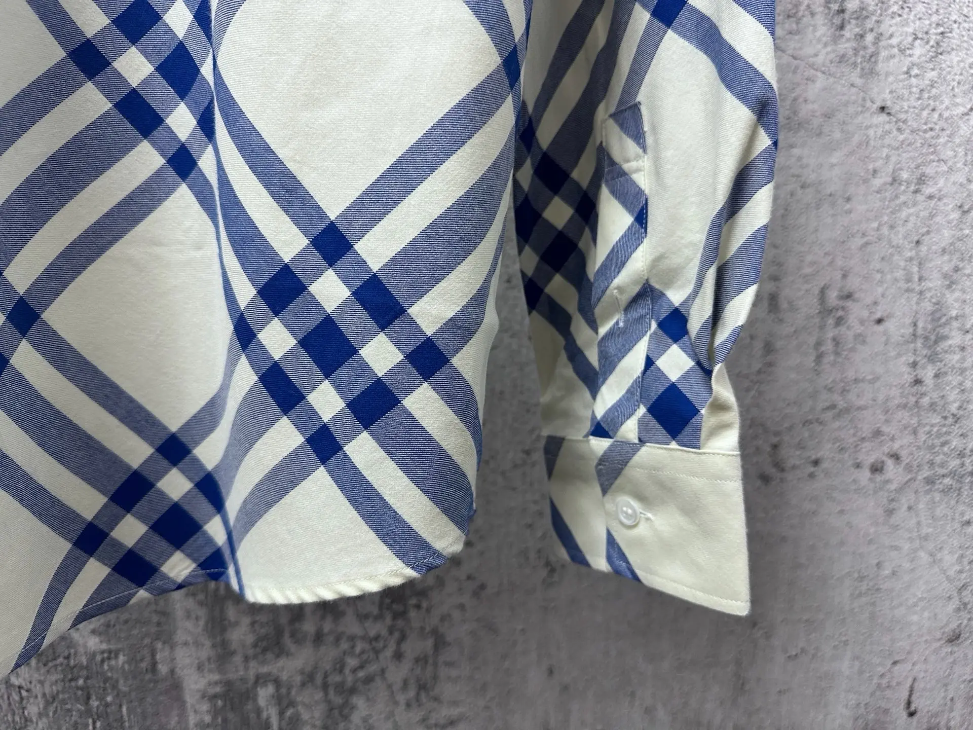 Diamond Check Technical Twill Shirt D23524865 — view 9