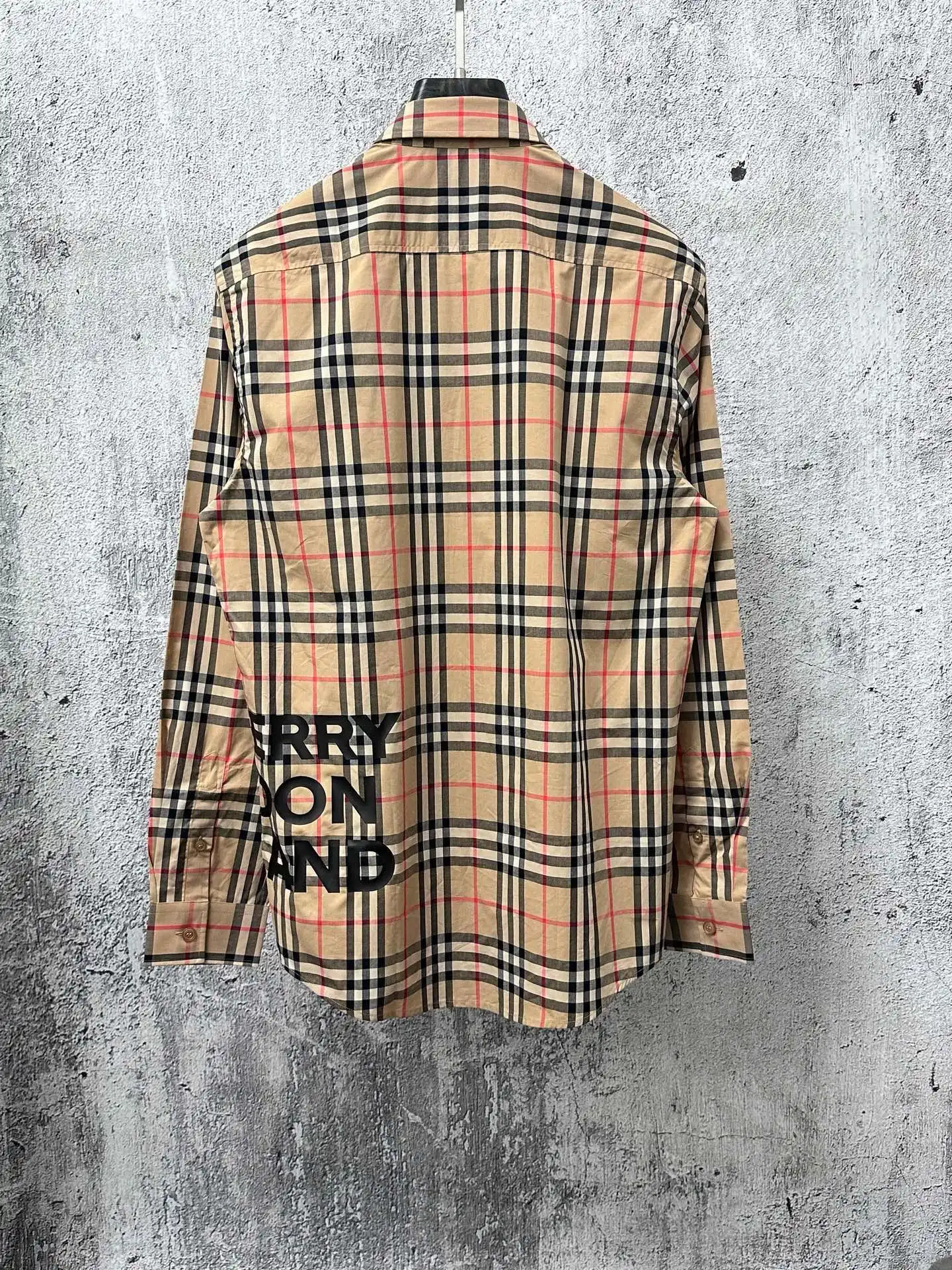 Logo Print Vintage Check Cotton Shirt D23524877 — view 2