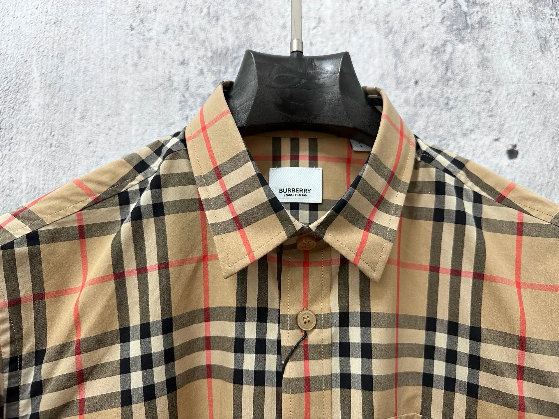 Logo Print Vintage Check Cotton Shirt D23524877 — view 3