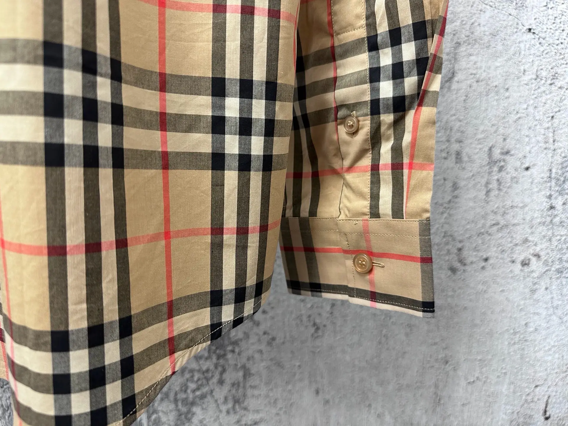 Logo Print Vintage Check Cotton Shirt D23524877 — view 8