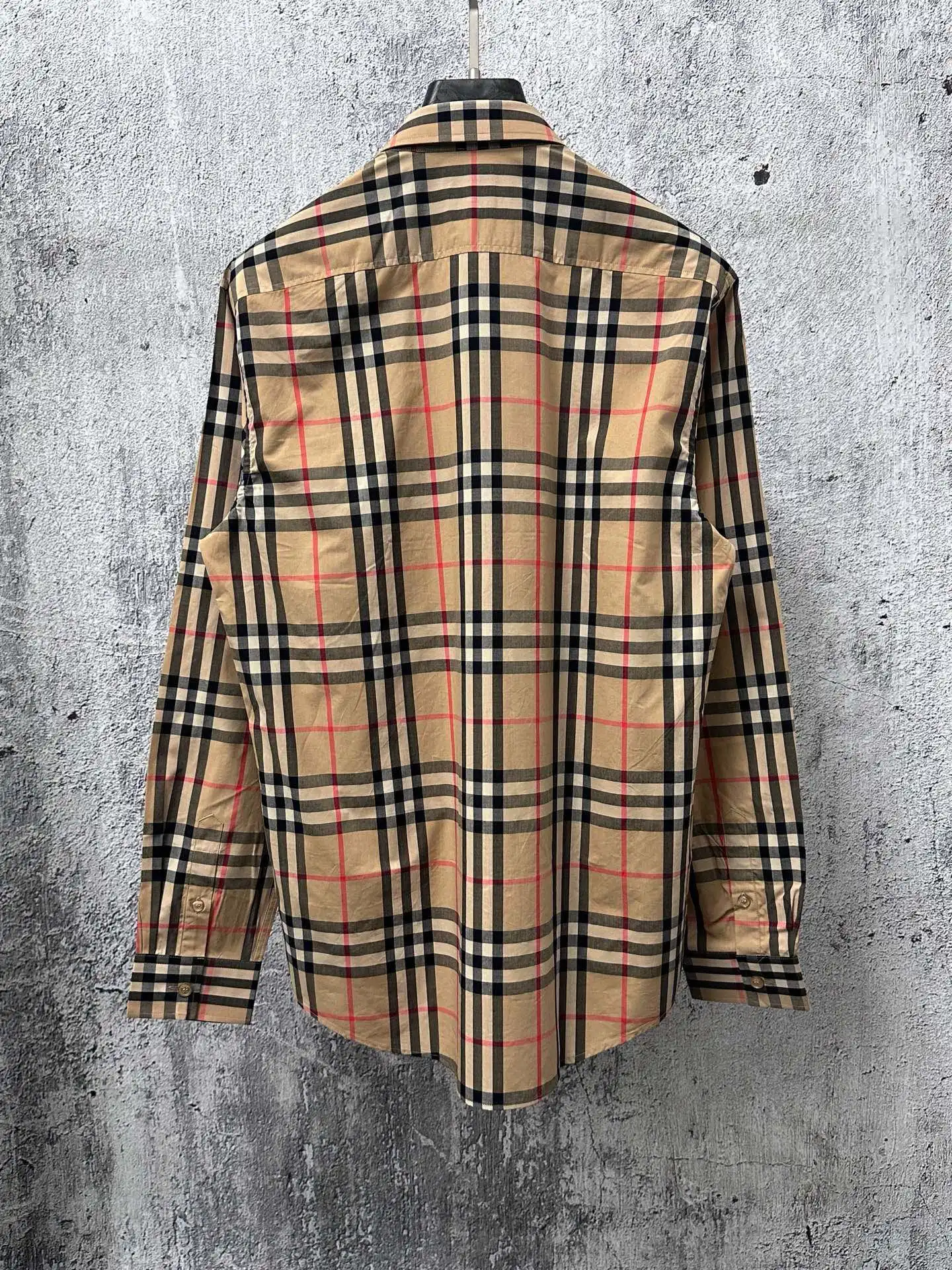 Logo Patch Check Cotton Shirt D23524876 — view 2