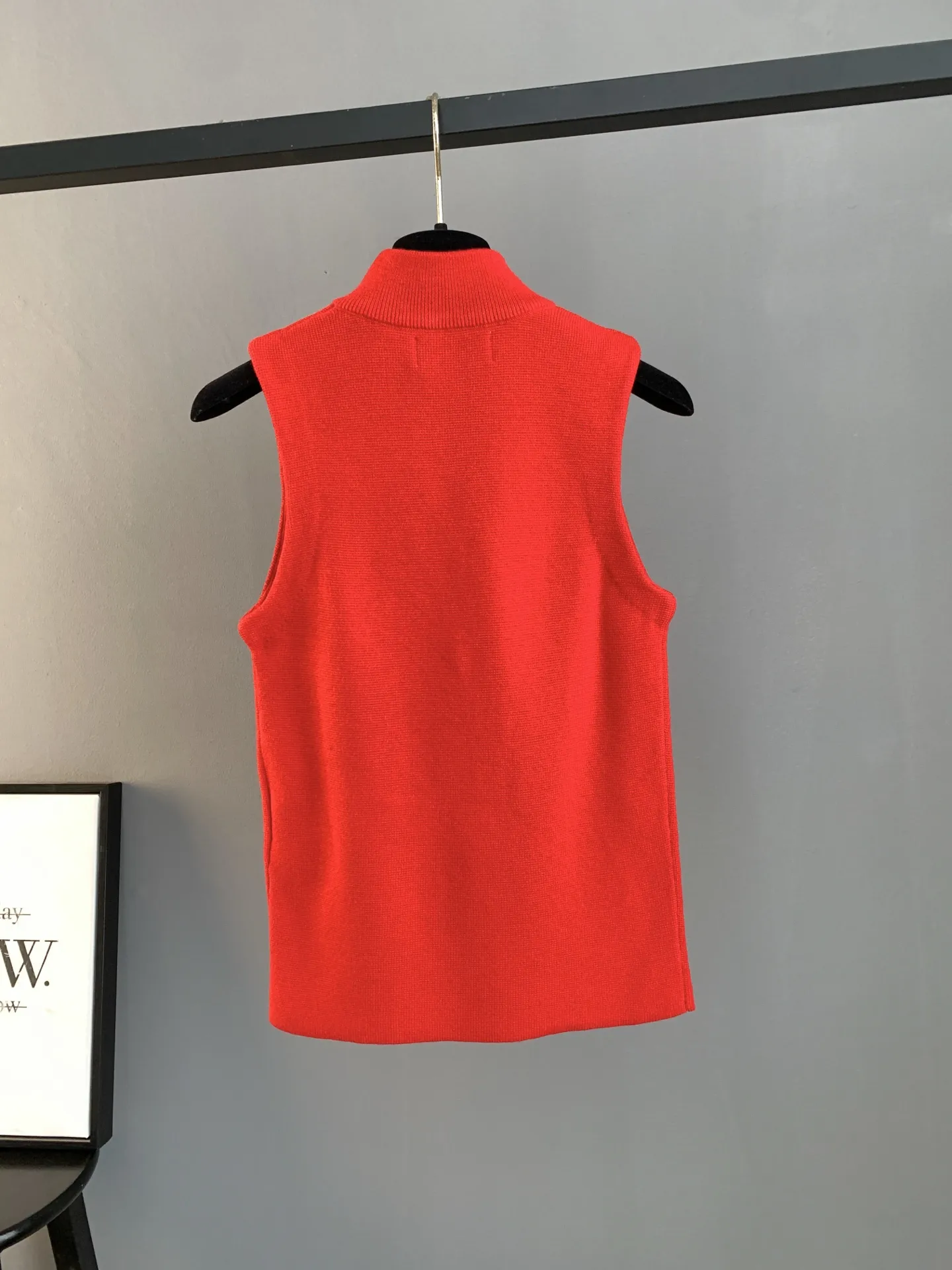 Logo-Embroidered Half-Zip Knit Vest D23524058 — view 2
