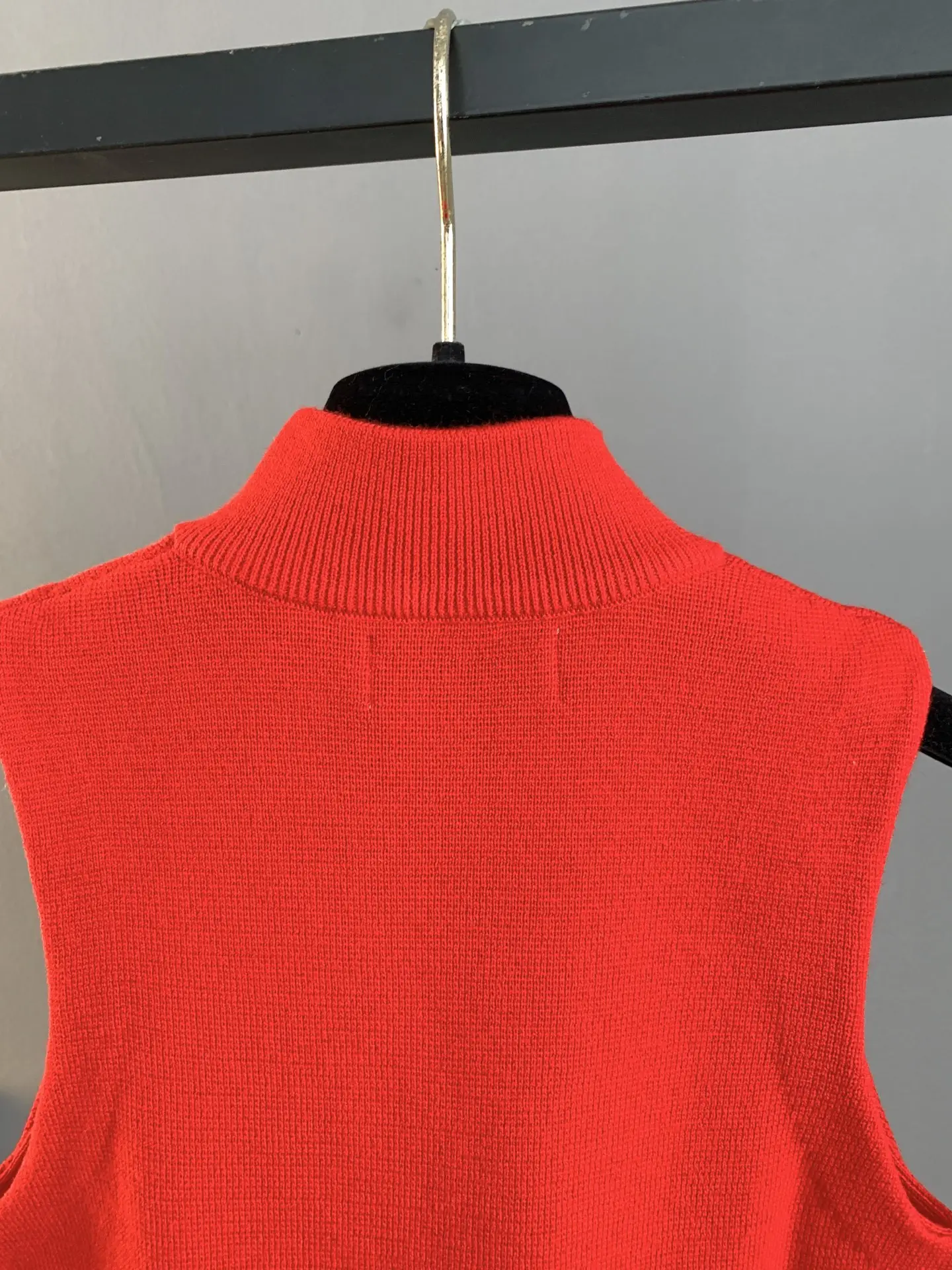 Logo-Embroidered Half-Zip Knit Vest D23524058 — view 5