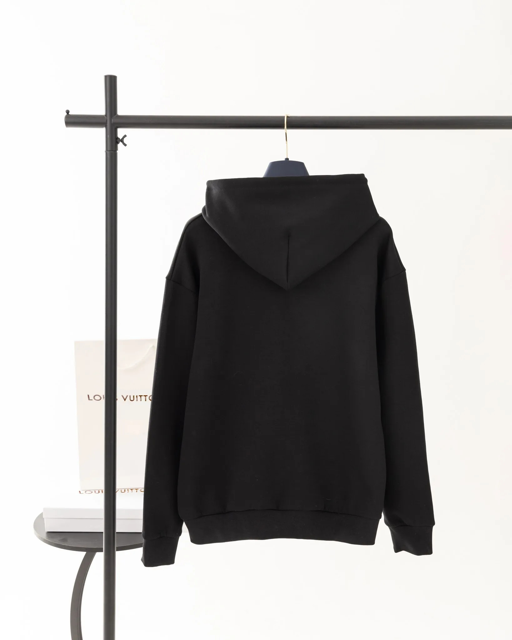 Logo Embroidered Zip-Up Hoodie with Pearl Details D24021202 — view 2
