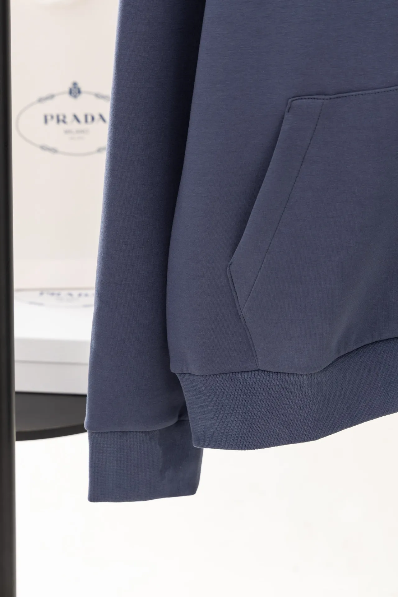 Logo Embroidered Zip-Up Hoodie with Pearl Details D24021200 — view 5