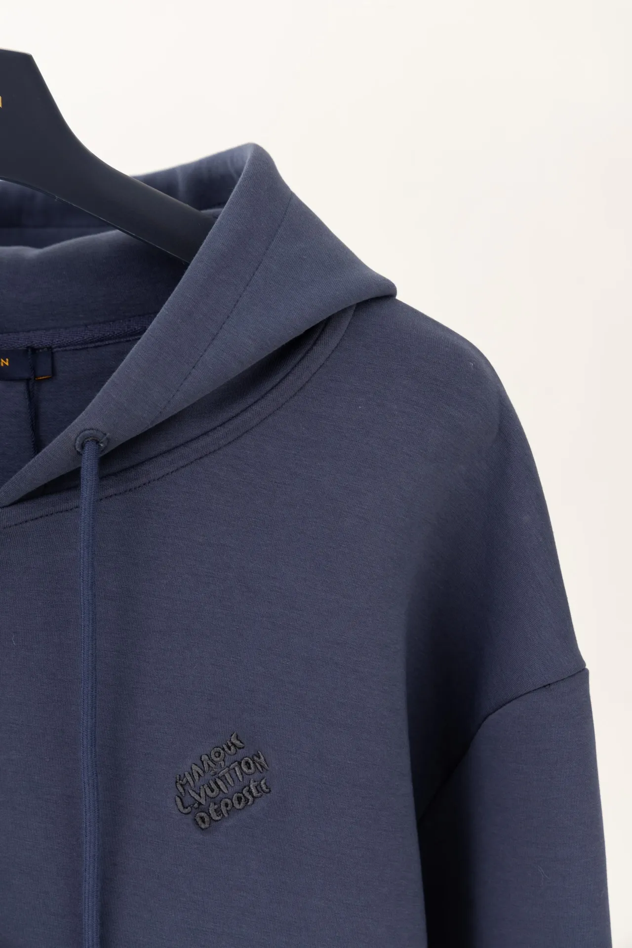Logo Embroidered Zip-Up Hoodie with Pearl Details D24021200 — view 9
