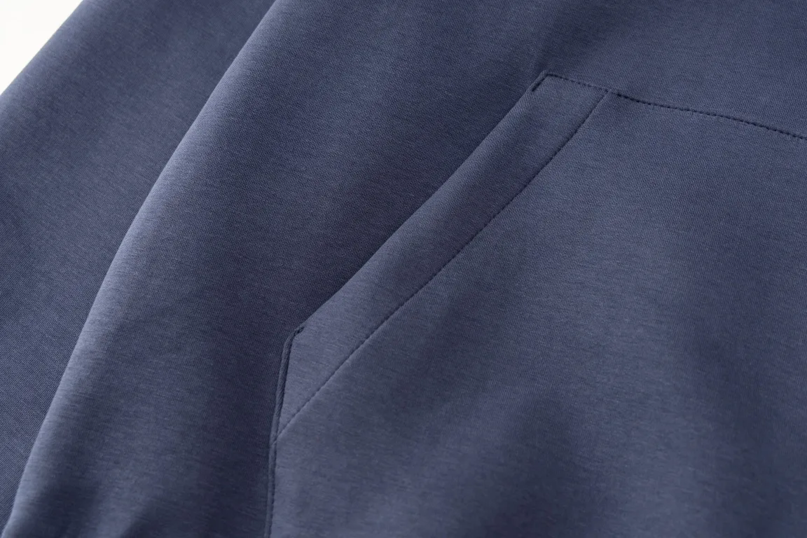 Logo Embroidery Pearl Zip-Up Hoodie D24021201 — view 8