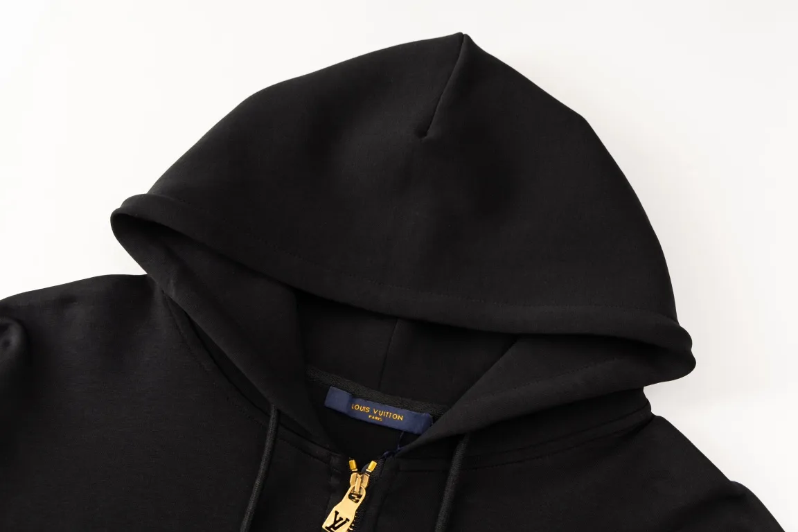 Logo Embroidery Pearl-Zip Hoodie D24021203 — view 4