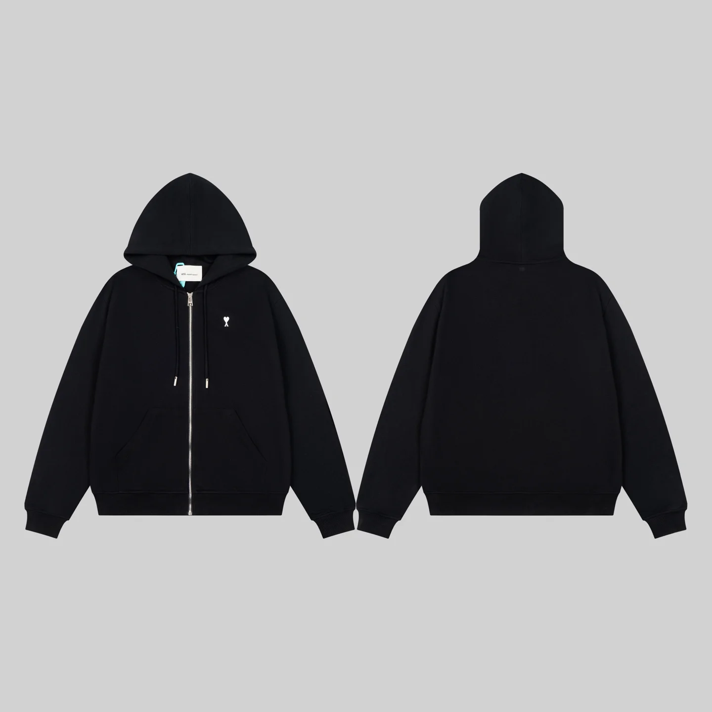 Ami de Cœur Embroidered Zip-Up Hoodie D24021122 — view 9