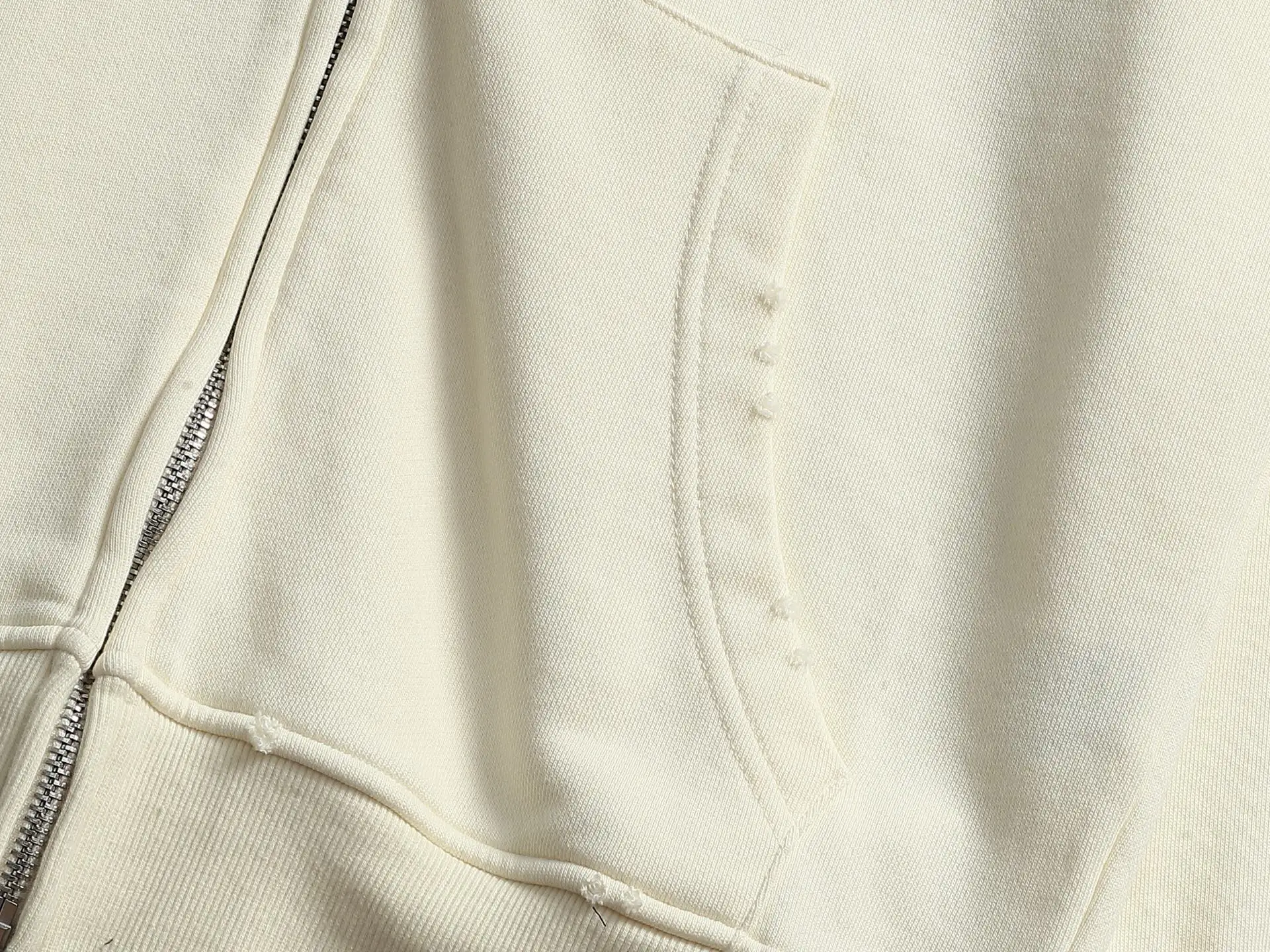 Chrome Hearts Acid-Wash Embroidered Zip-Up Hoodie D24523293 — view 4