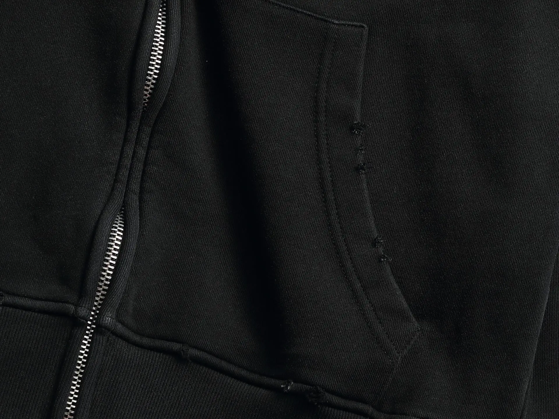 Chrome Hearts Acid-Wash Embroidered Zip-Up Hoodie D24523294 — view 5