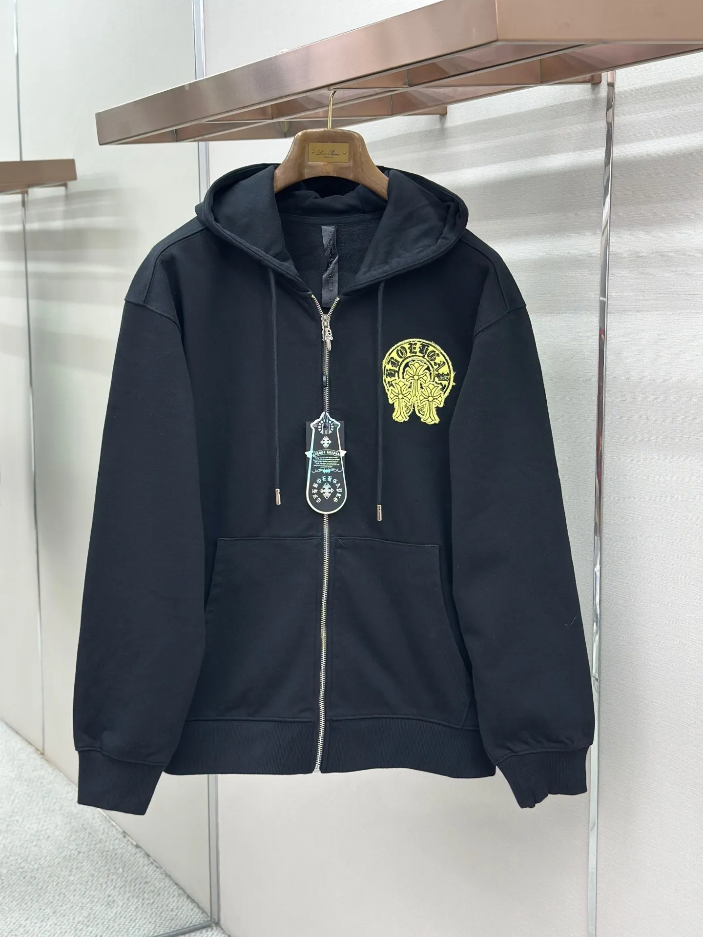 Logo Patch Zip-Up Hoodie D24522754 — view 3