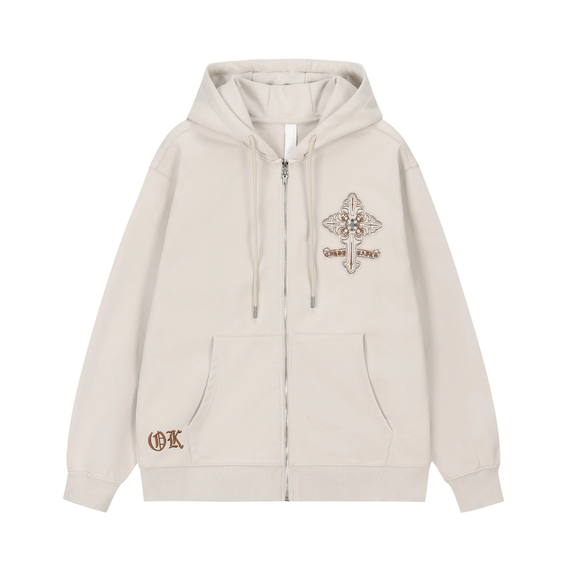 Embroidered Logo Cotton-Blend Hoodie D24522756 — view 2
