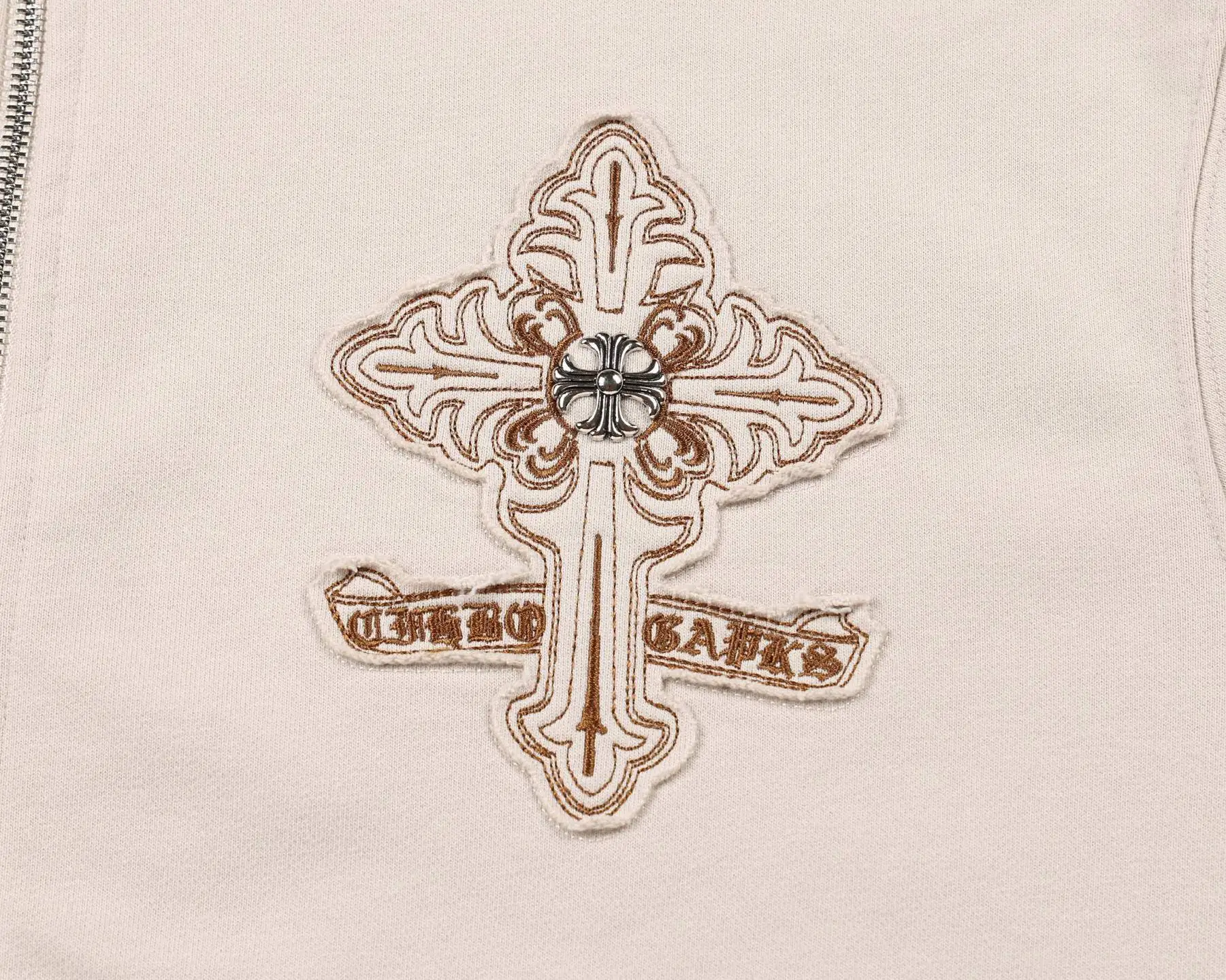 Embroidered Logo Cotton-Blend Hoodie D24522756 — view 4
