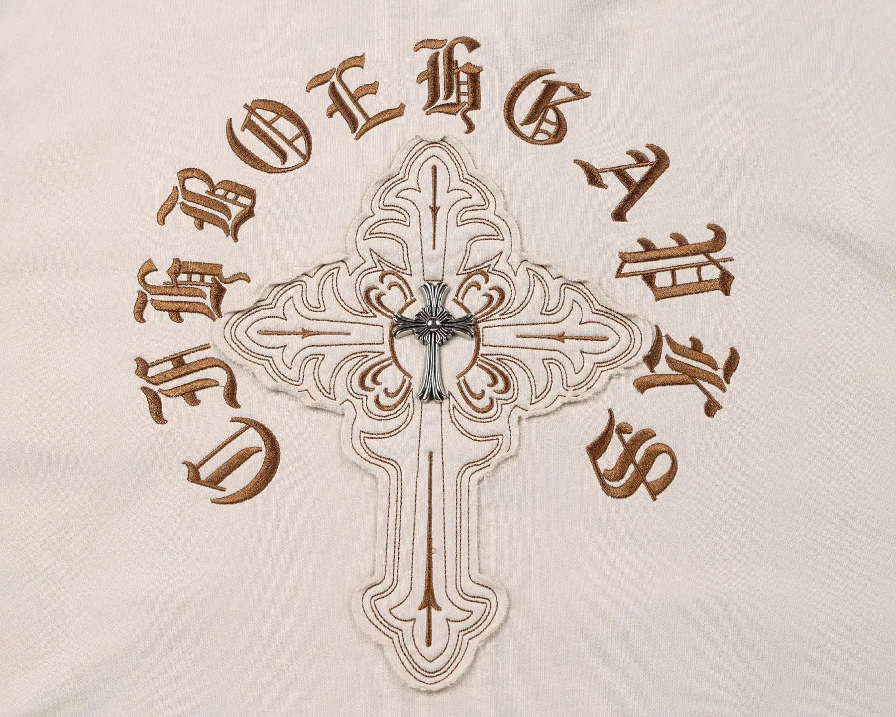 Embroidered Logo Cotton-Blend Hoodie D24522756 — view 5